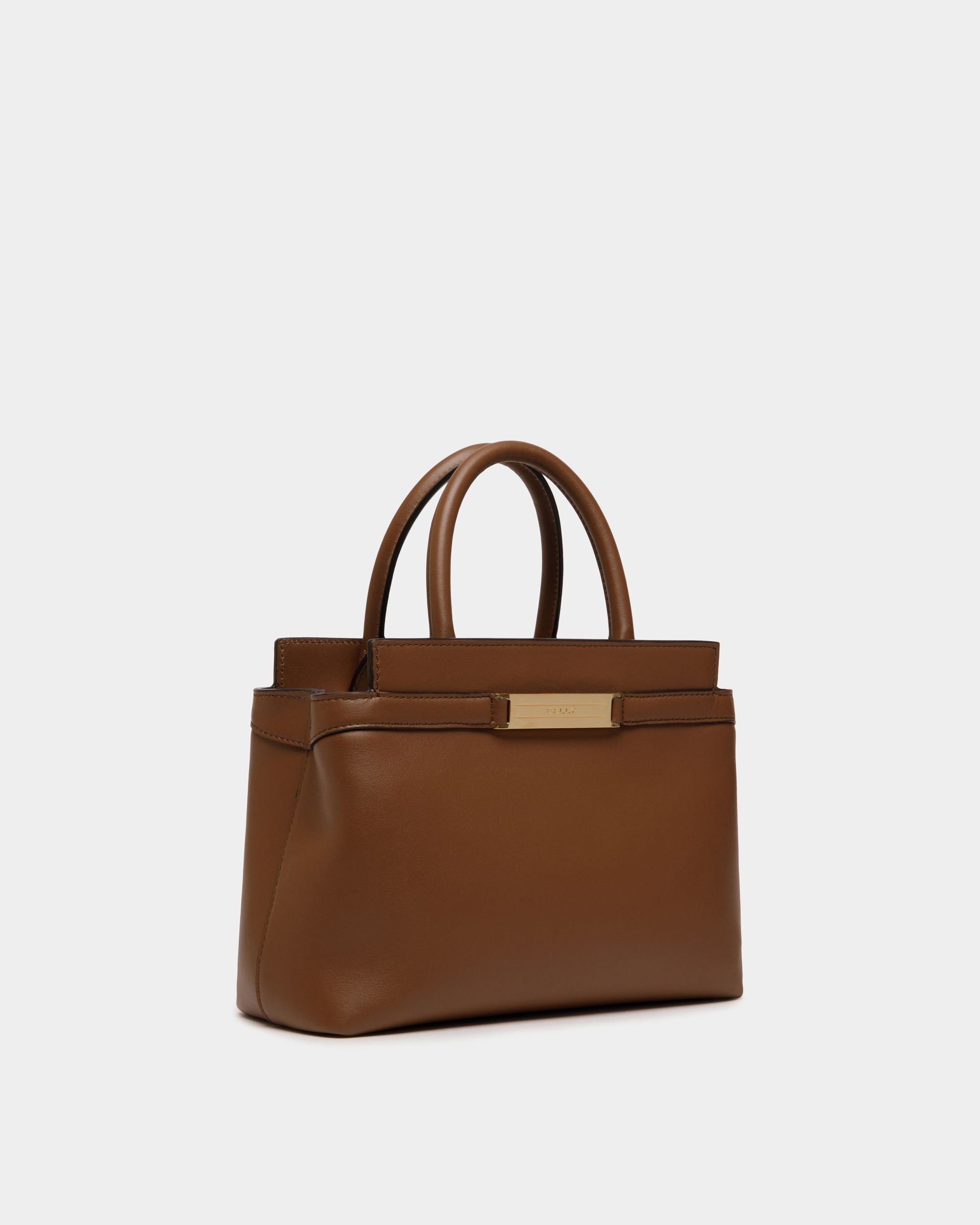 Kleine Deco Tragetasche Aus Leder In Braun - Damen - Bally - 03
