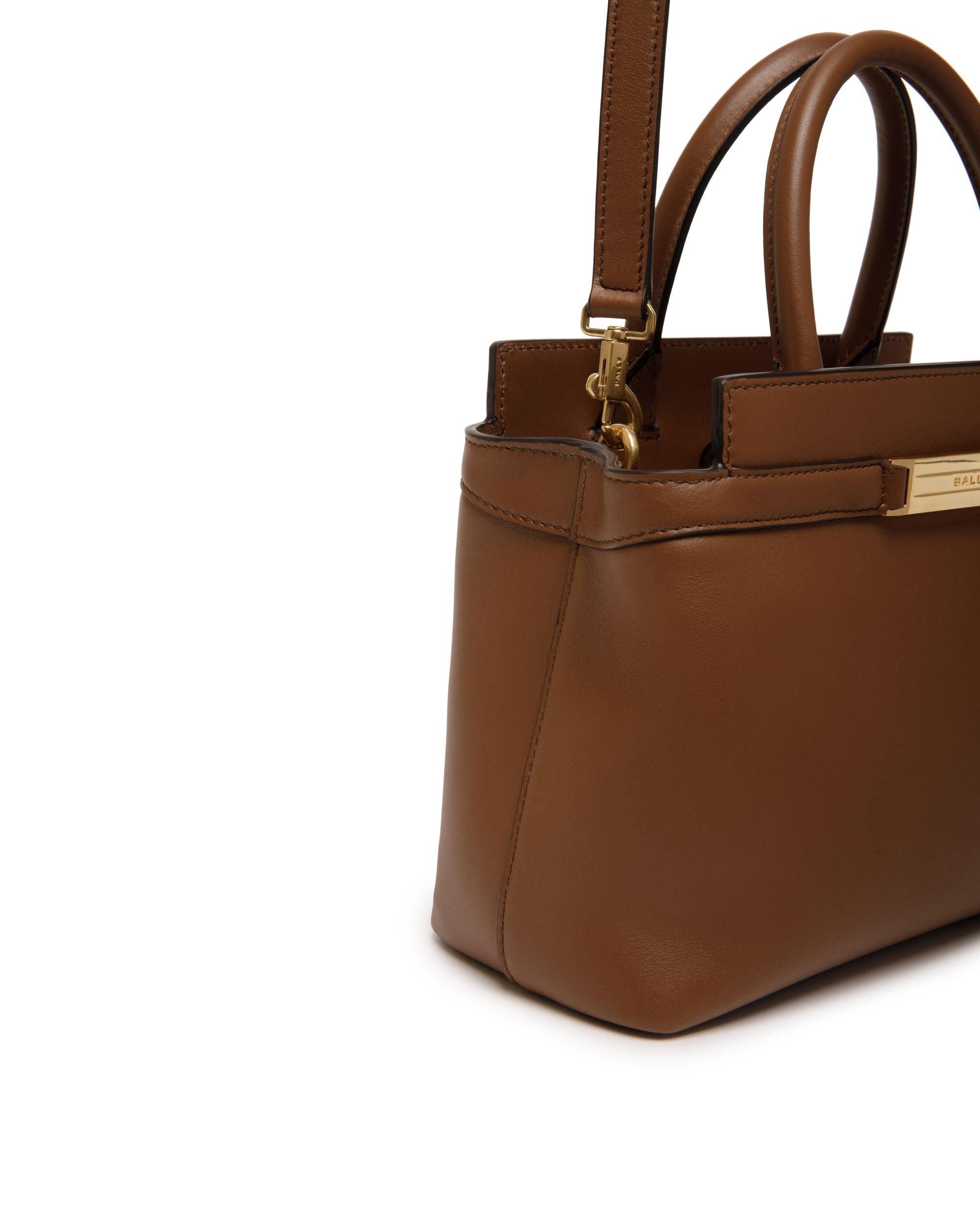 Kleine Deco Tragetasche Aus Leder In Braun - Damen - Bally - 04