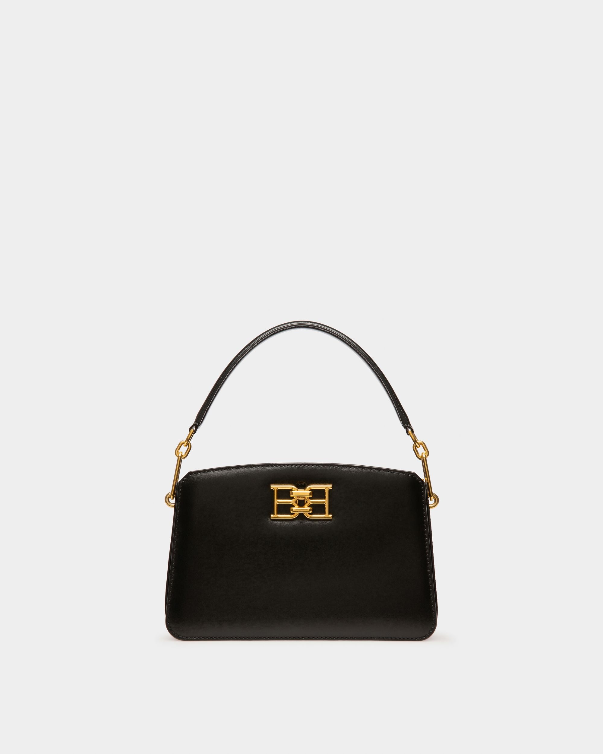 Bernine Henkeltasche Aus Schwarzem Leder - Damen - Bally - 01