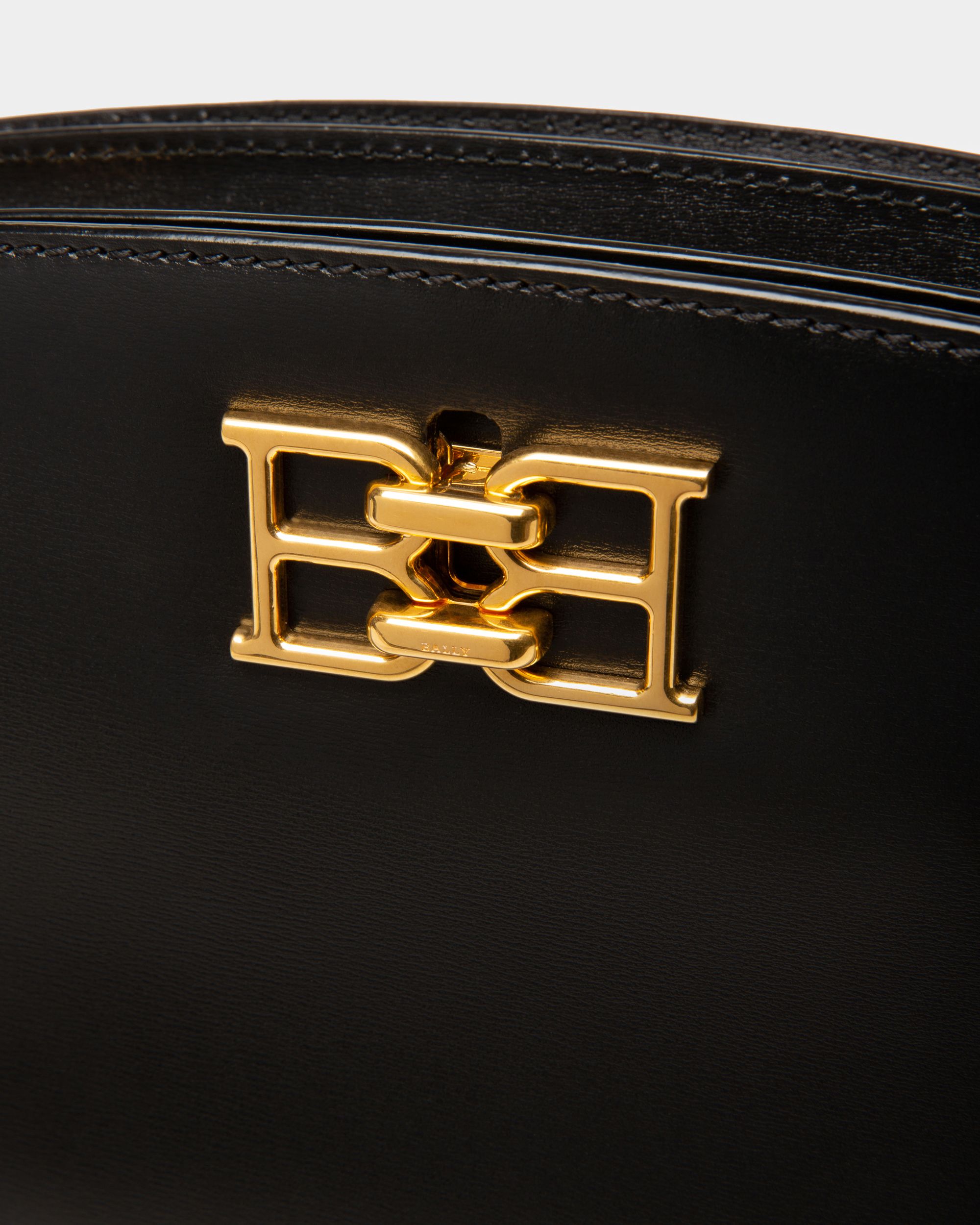 Bernine Henkeltasche Aus Schwarzem Leder - Damen - Bally - 05