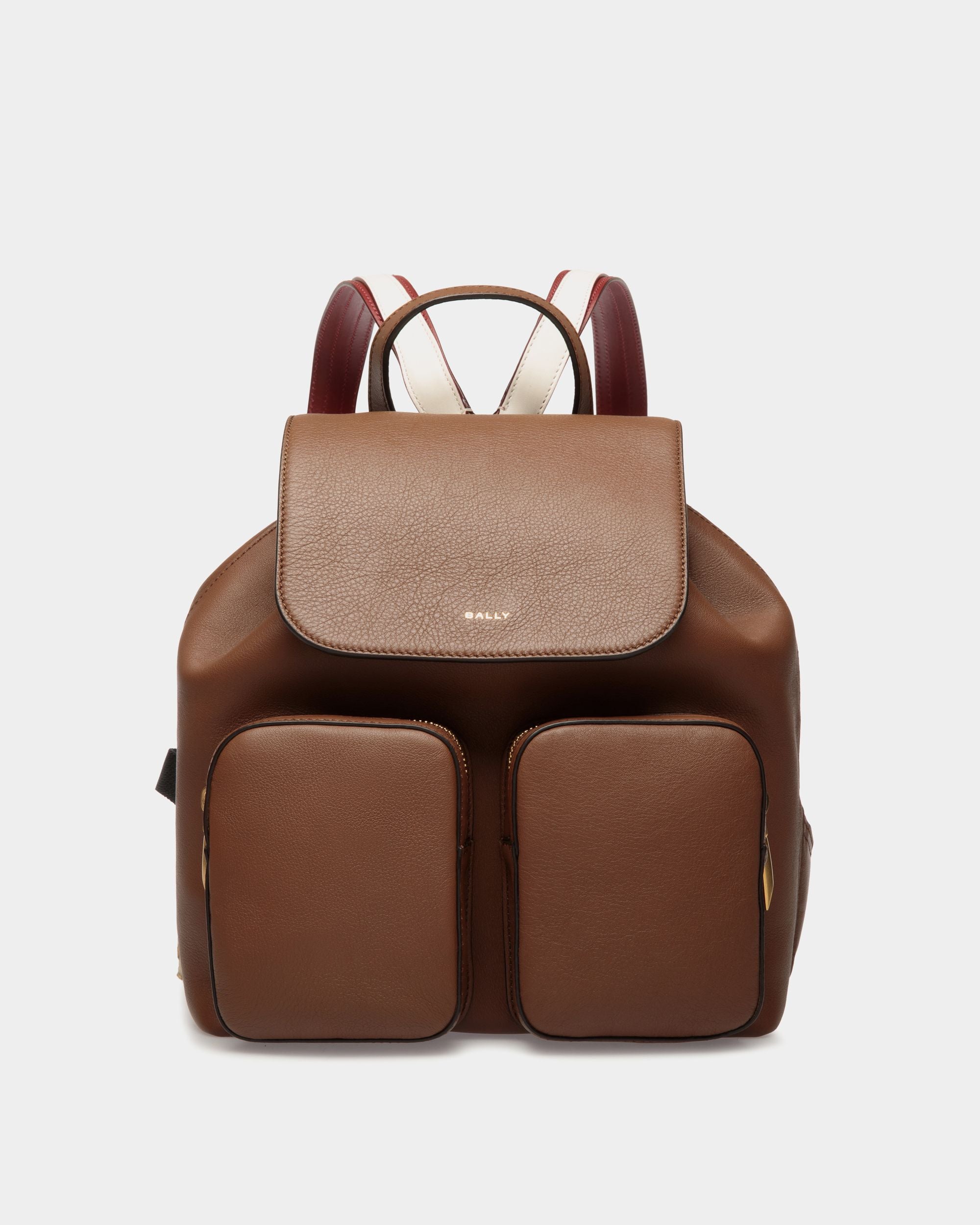 Code Rucksack Aus Leder In Braun - Damen - Bally - 01