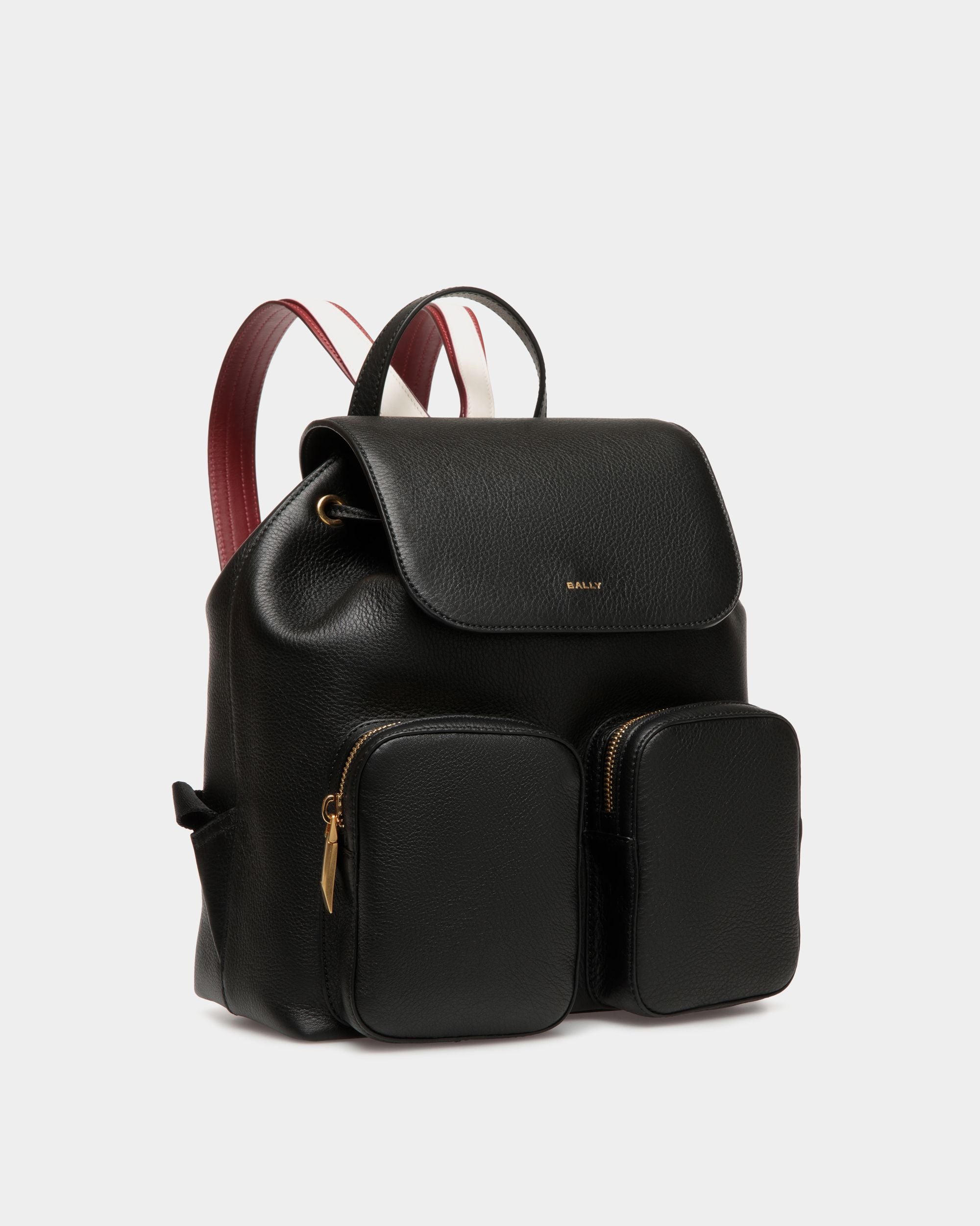 Code Rucksack Aus Schwarzem Leder - Damen - Bally - 03