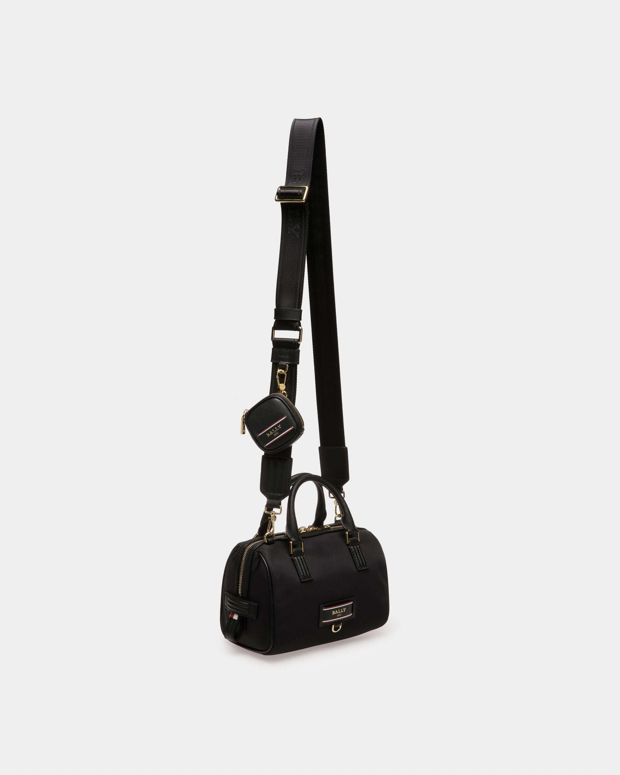 Evin Minitasche Aus Schwarzem Recyceltem Nylon - Damen - Bally - 05