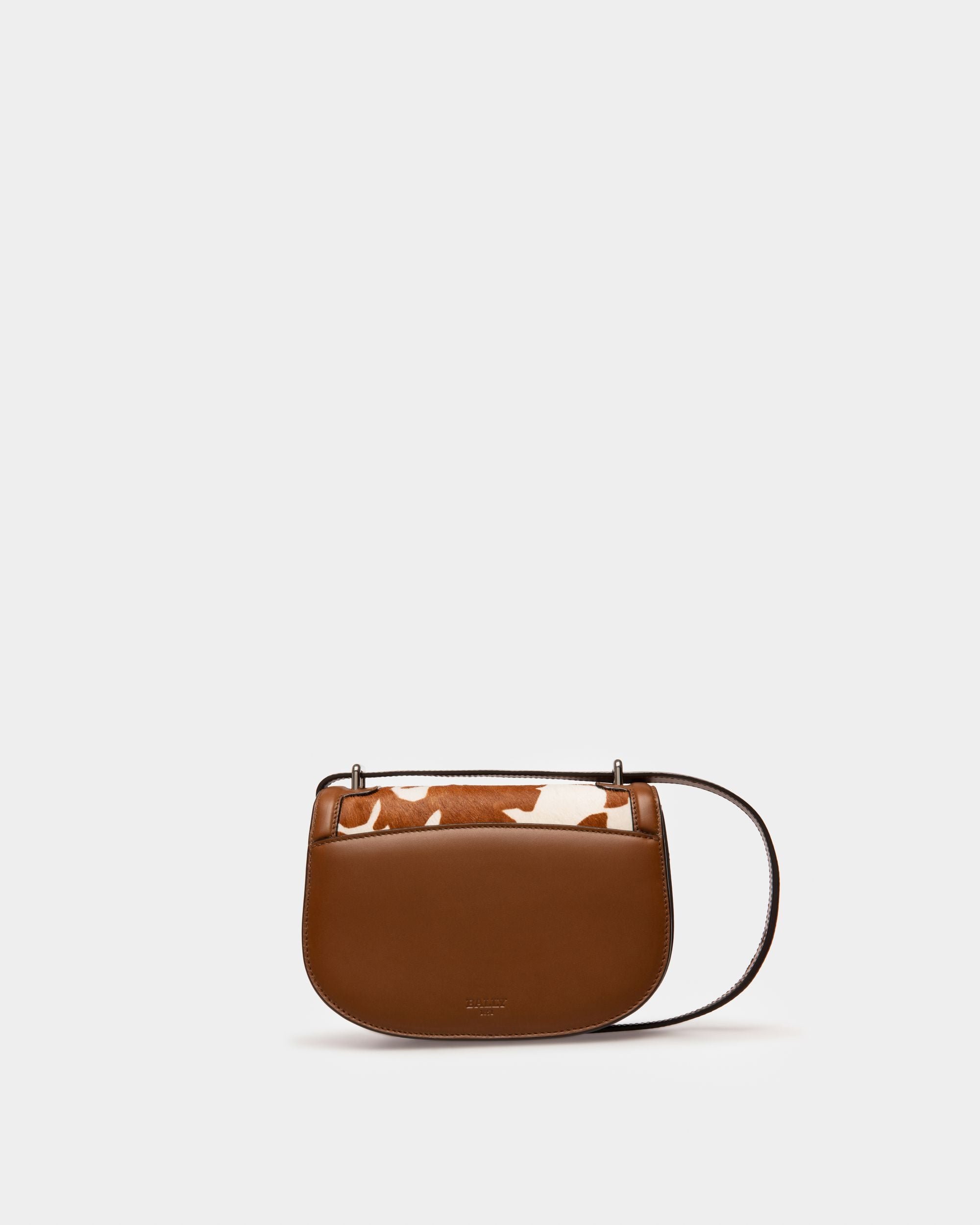 Baily Minitasche Aus Weissem Und Braunem Leder - Damen - Bally - 03