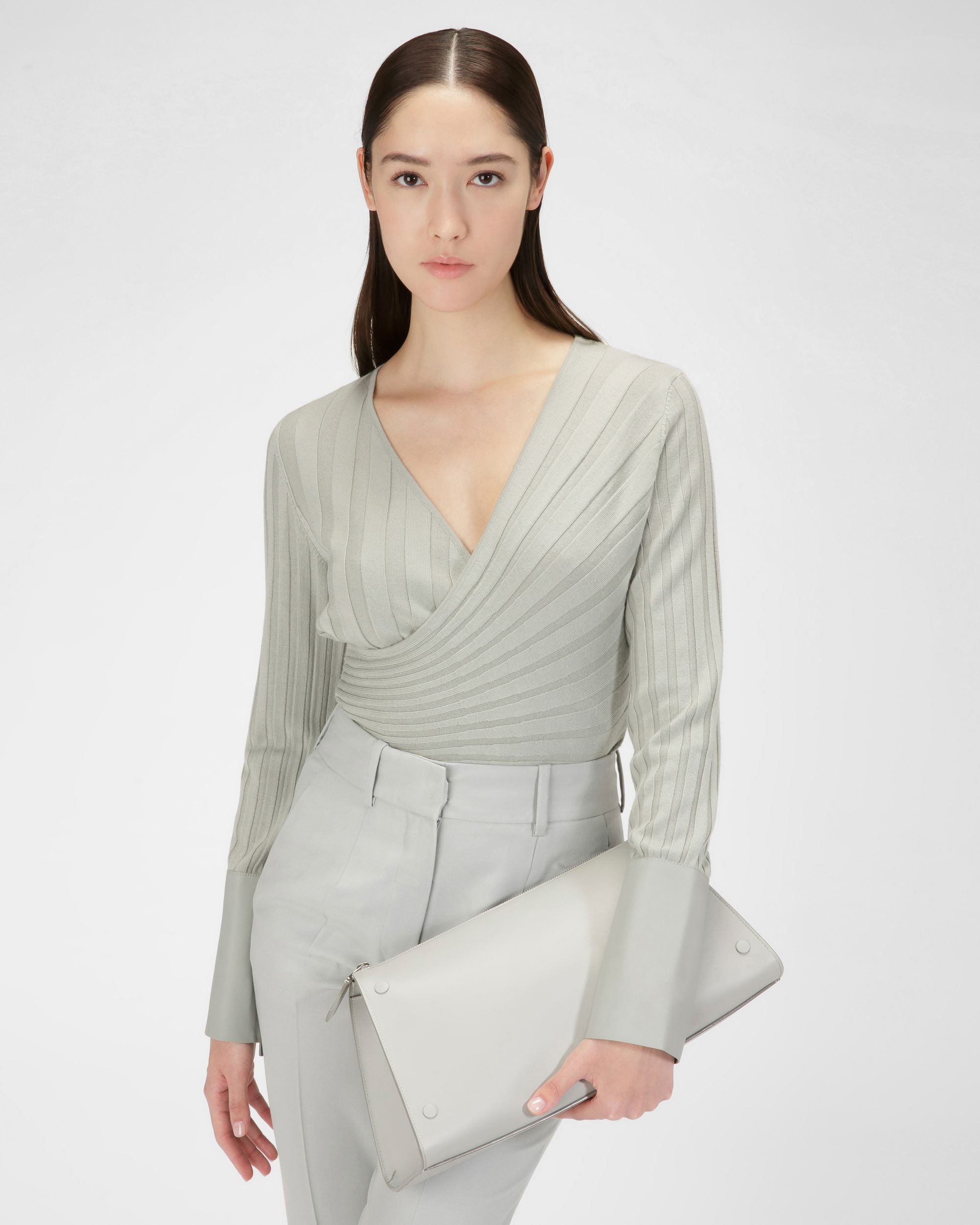 Arieel Minitasche Aus Hellblauem Leder - Damen - Bally - 02