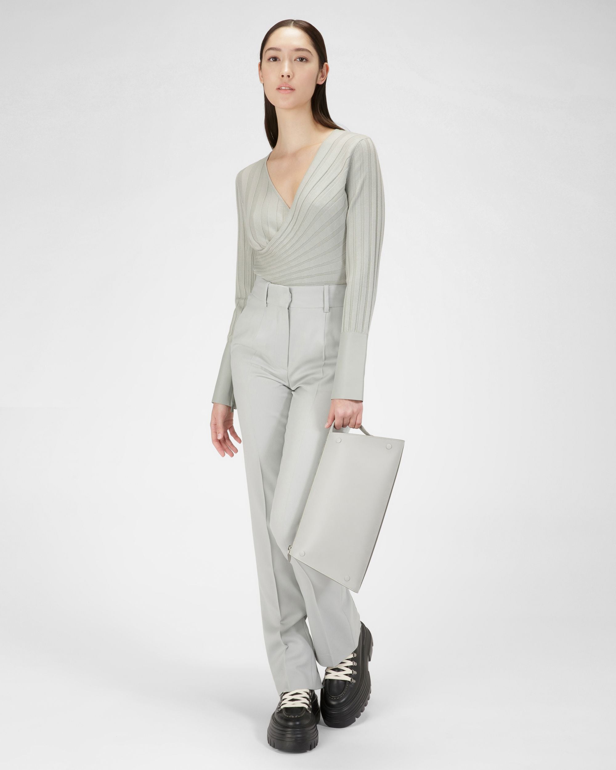 Arieel Minitasche Aus Hellblauem Leder - Damen - Bally - 07