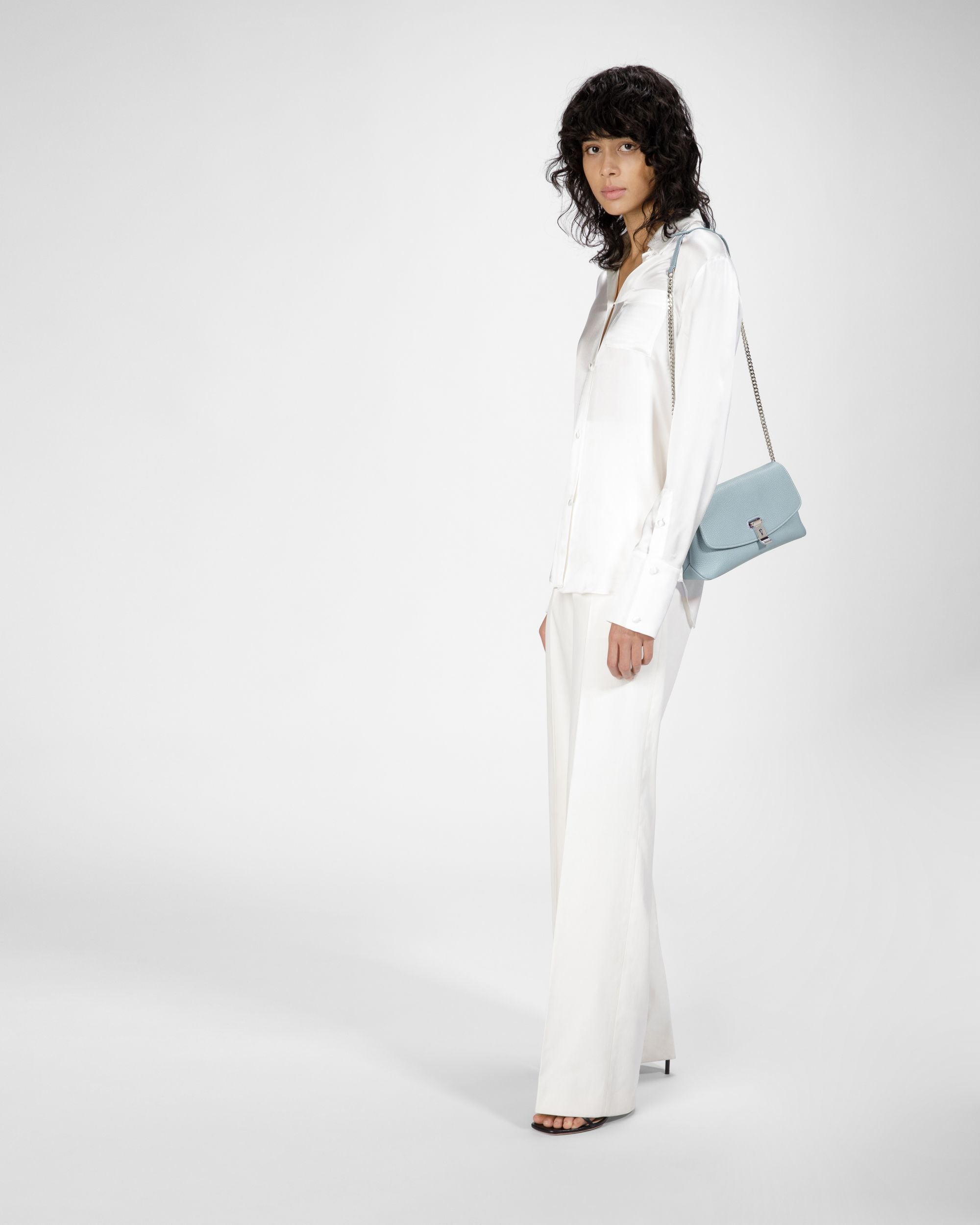 Leena Leder-Minibag In Hellblau - Damen - Bally - 08