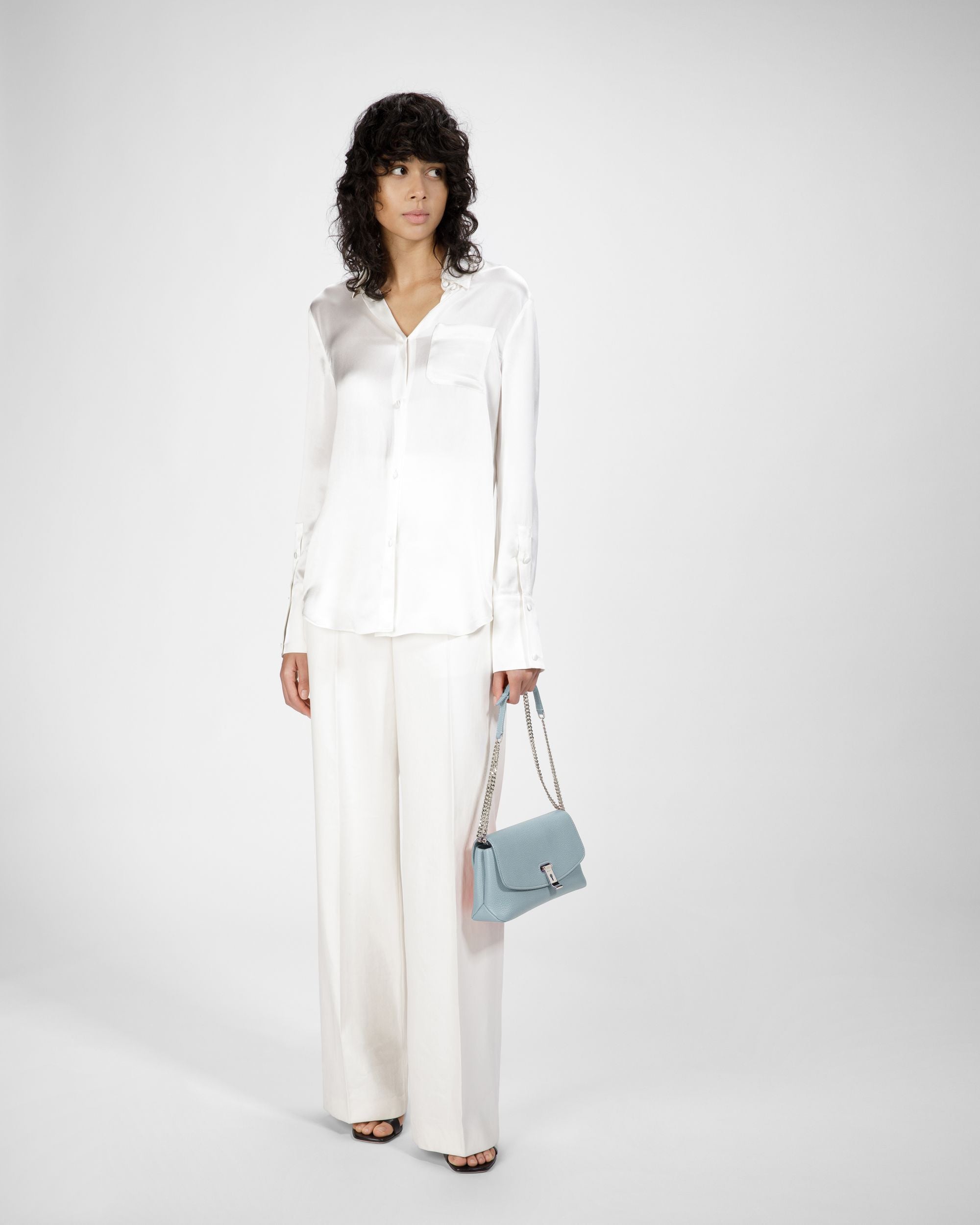 Leena Leder-Minibag In Hellblau - Damen - Bally - 09