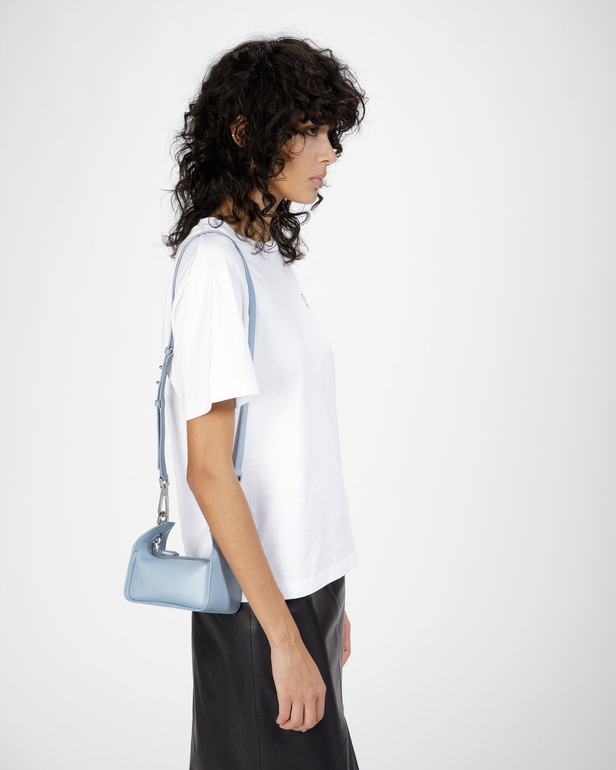 B-Hook XS Leder-Minibag In Hellblau - Damen - Bally - 08