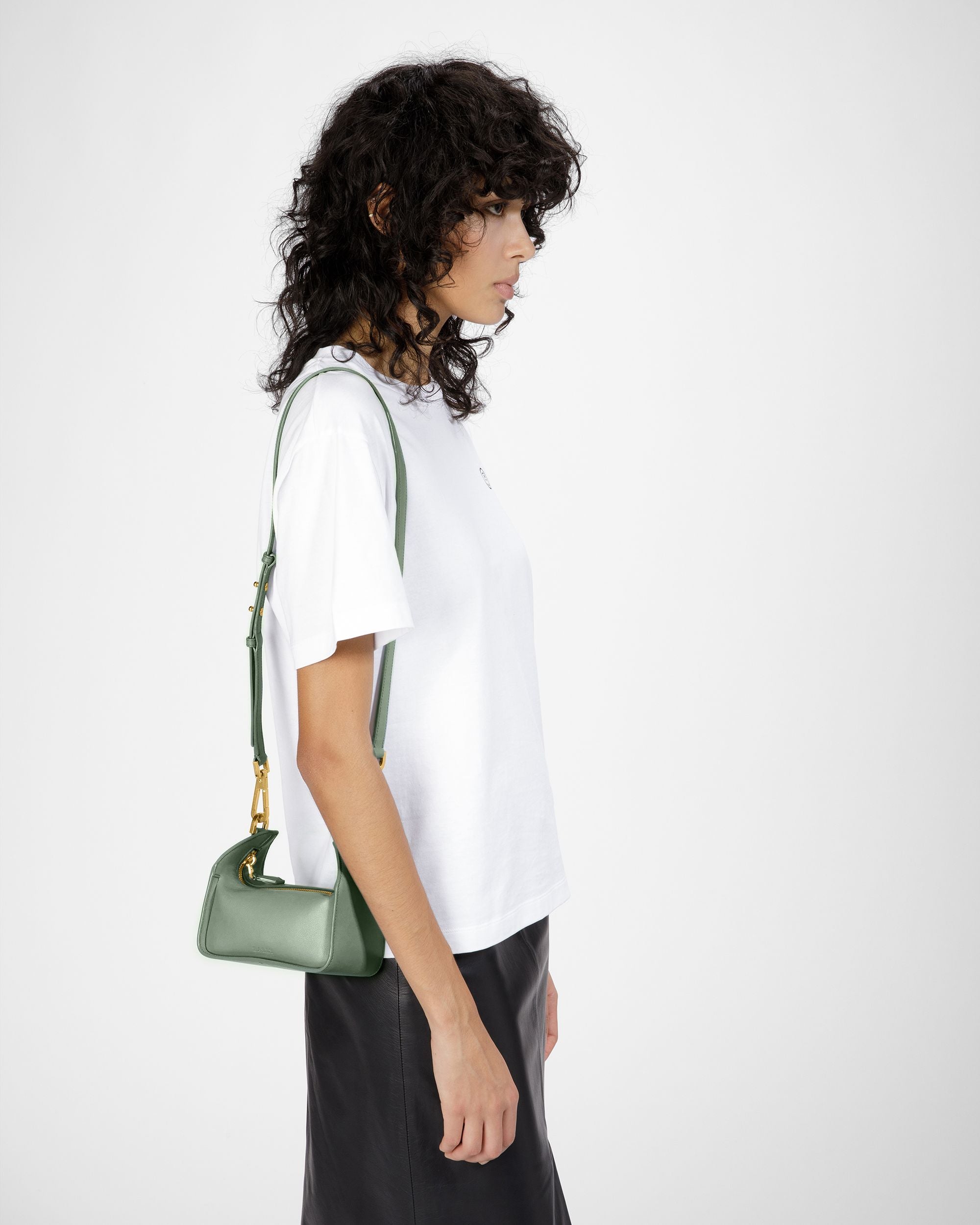 B-Hook XS Leder-Minibag In Salbei - Damen - Bally - 07
