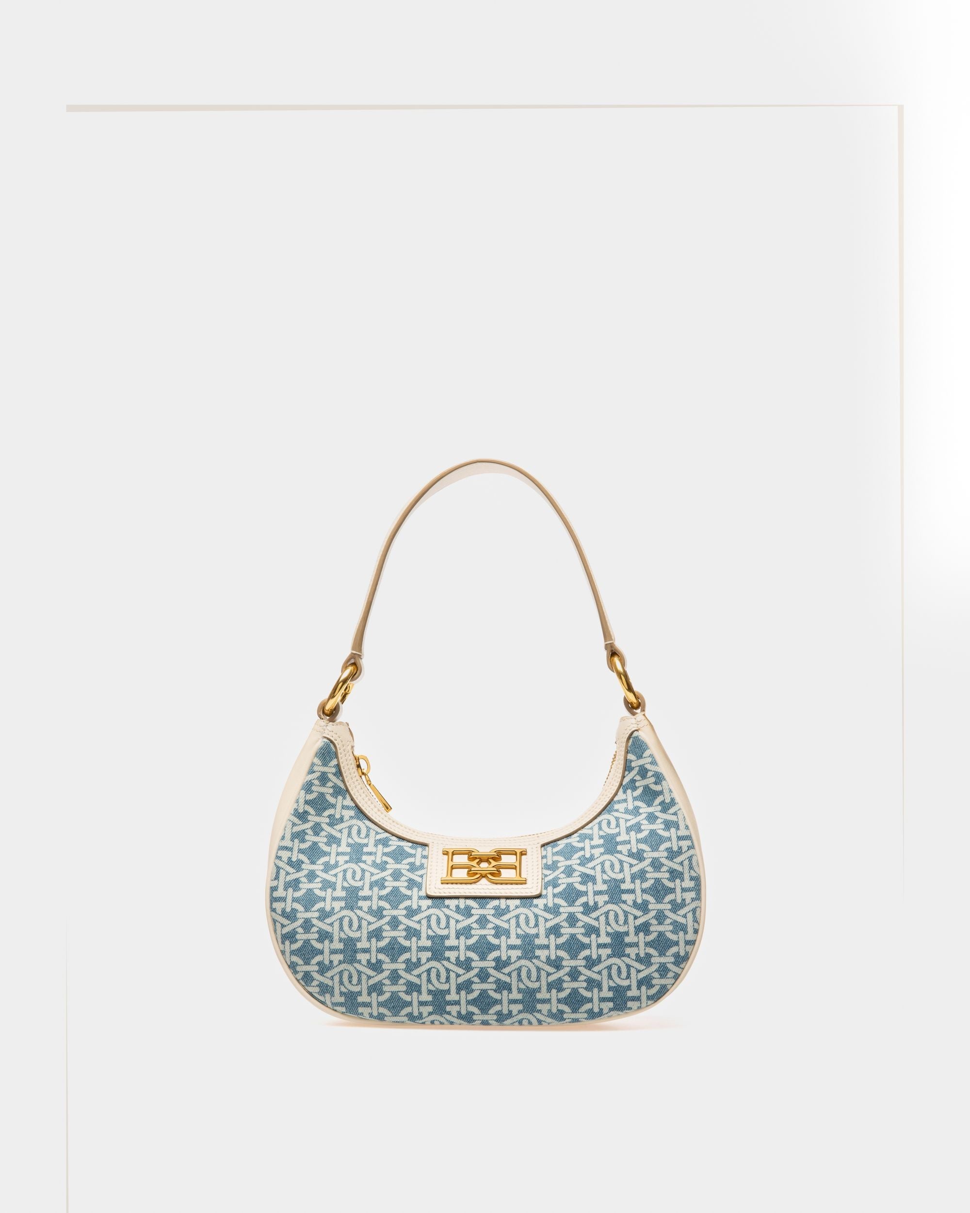 Bleyr Minitasche Aus Blauem Bio-Baumwolldenim - Damen - Bally - 01