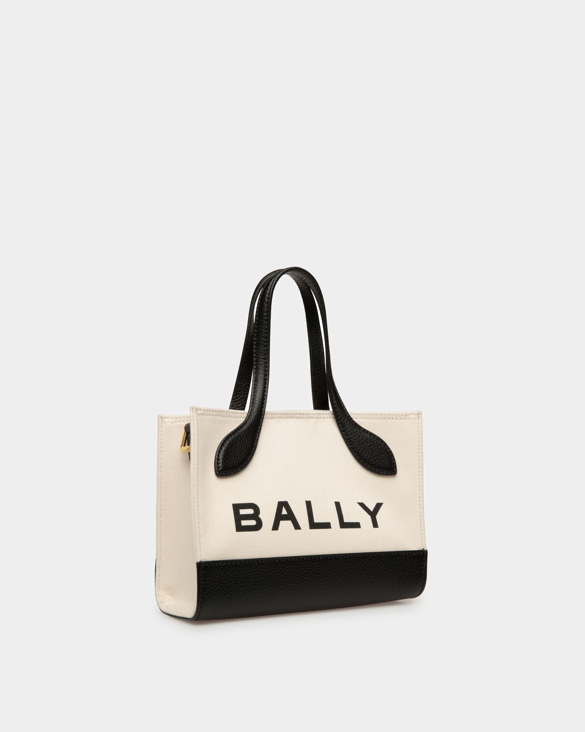 Bar Minibag Aus Textil In Natur Und Schwarz - Damen - Bally - 04