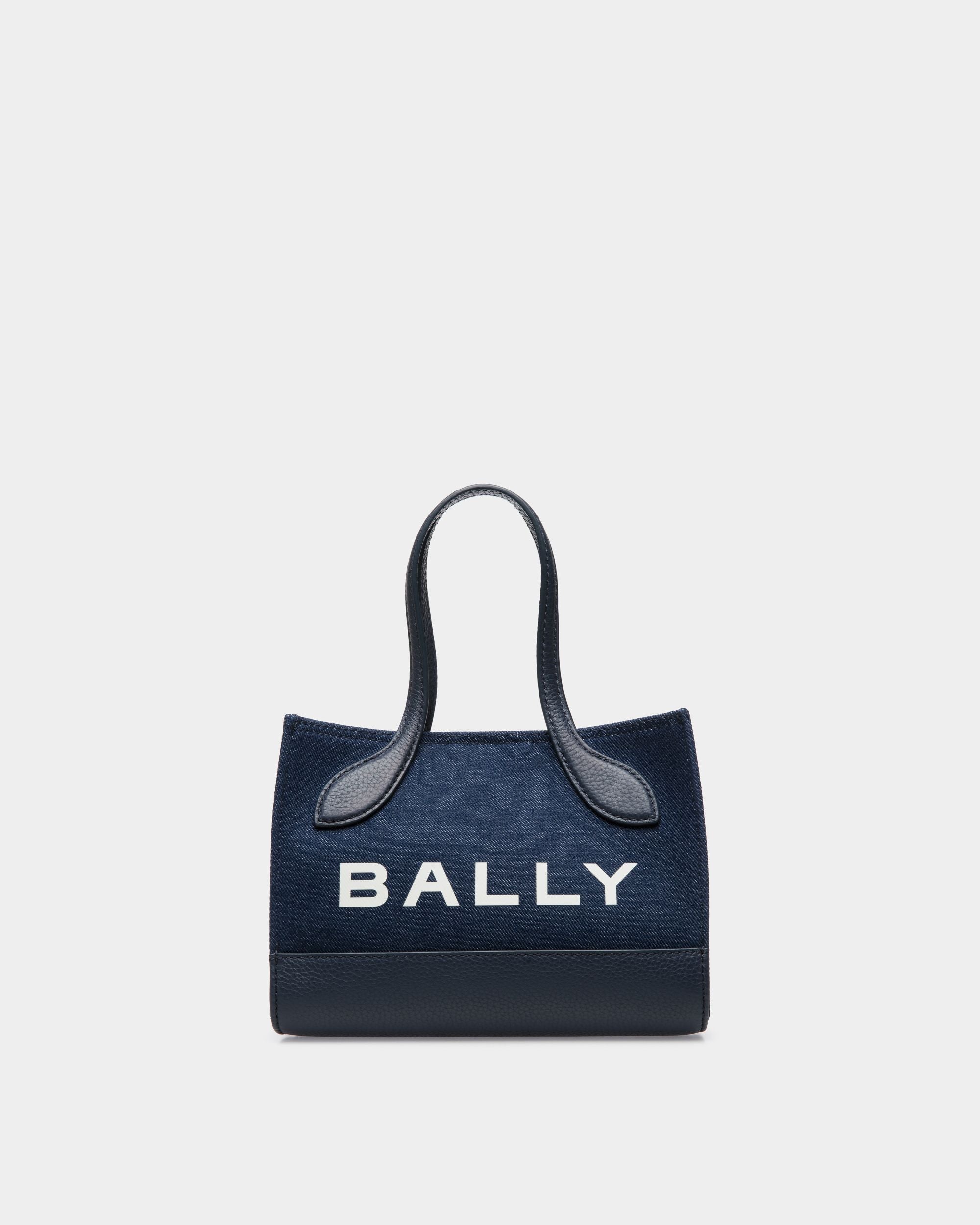 Bar Minitasche Aus Blauem Denim - Damen - Bally - 01
