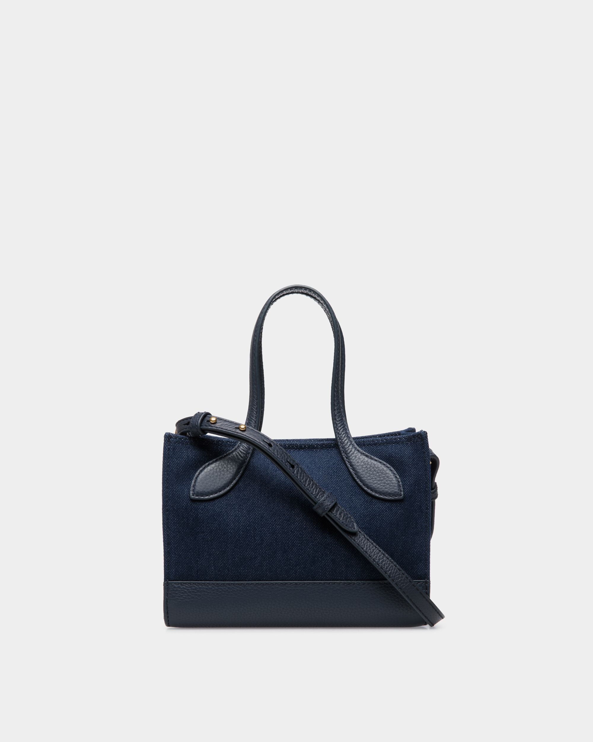 Bar Minitasche Aus Blauem Denim - Damen - Bally - 02