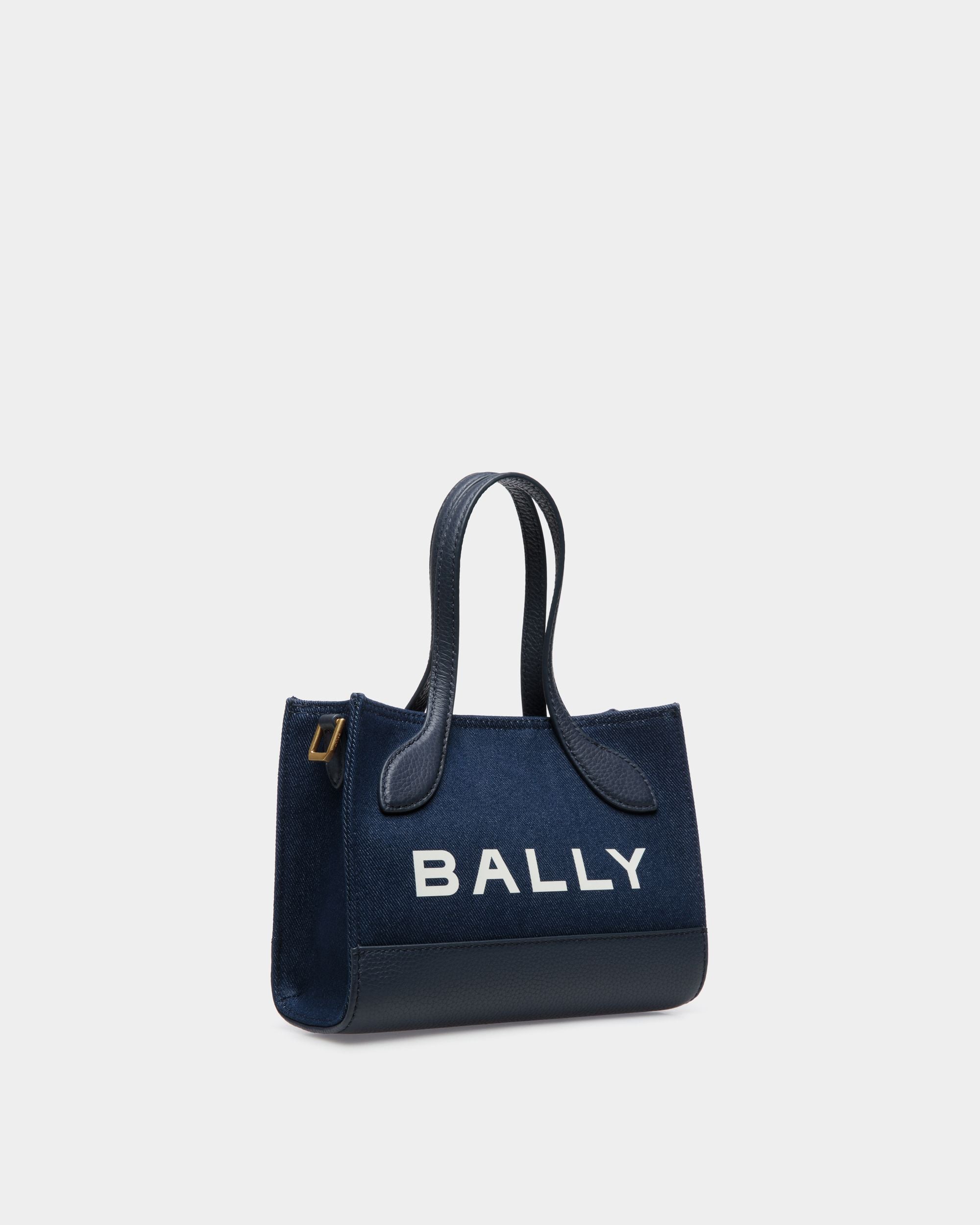 Bar Minitasche Aus Blauem Denim - Damen - Bally - 03