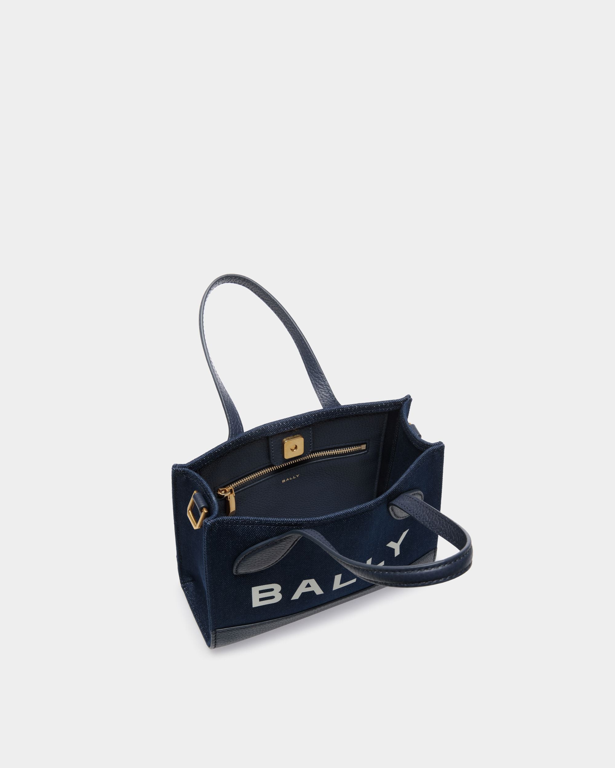 Bar Minitasche Aus Blauem Denim - Damen - Bally - 04