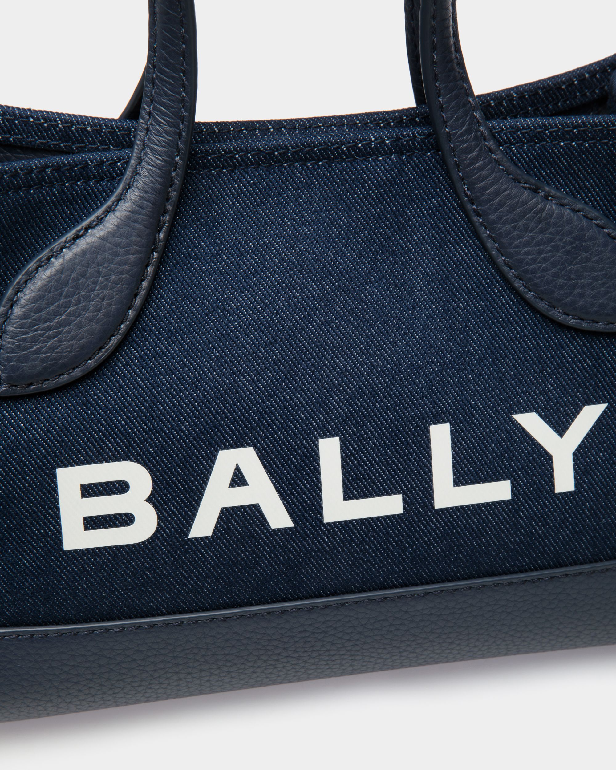 Bar Minitasche Aus Blauem Denim - Damen - Bally - 05