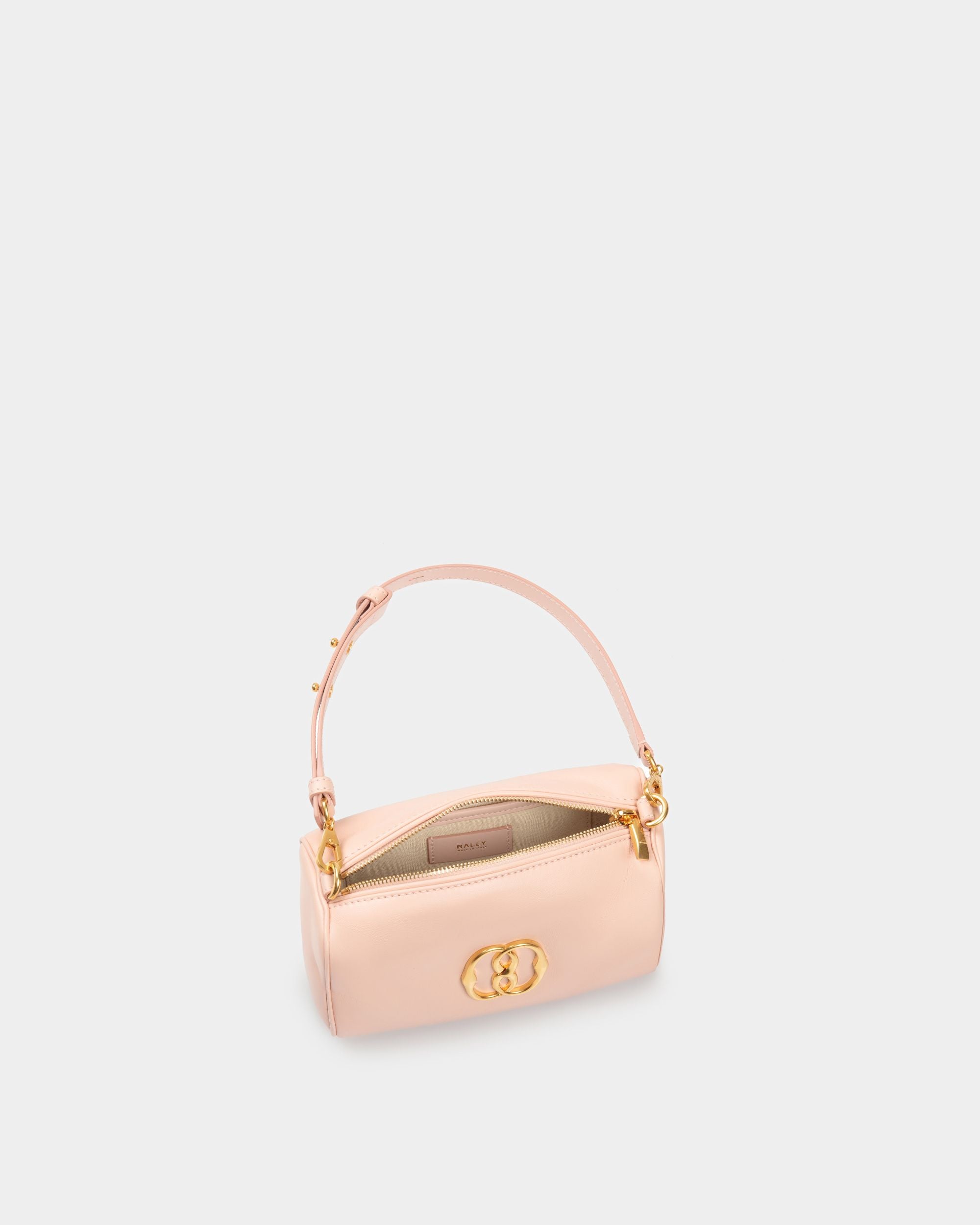 Emblem Minibag Aus Rosa Leder - Damen - Bally - 04