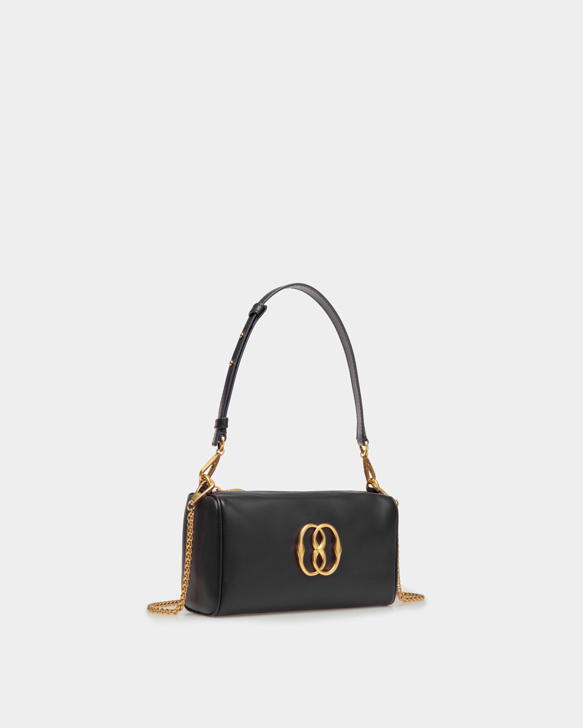 Emblem Minibag Aus Leder In Schwarz - Damen - Bally - 03