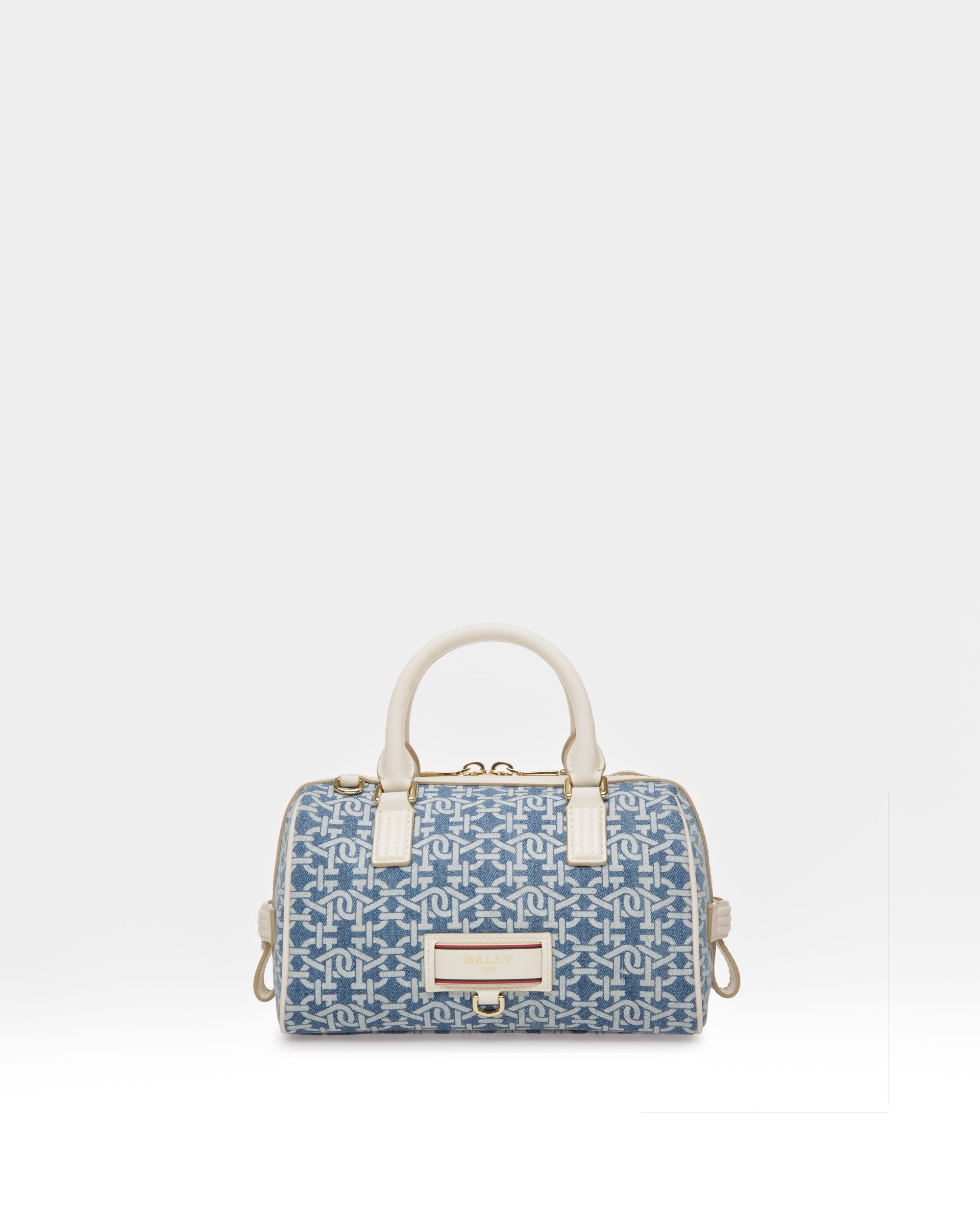 Evin Minitasche Aus Blauem Bio-Baumwolldenim - Damen - Bally - 01