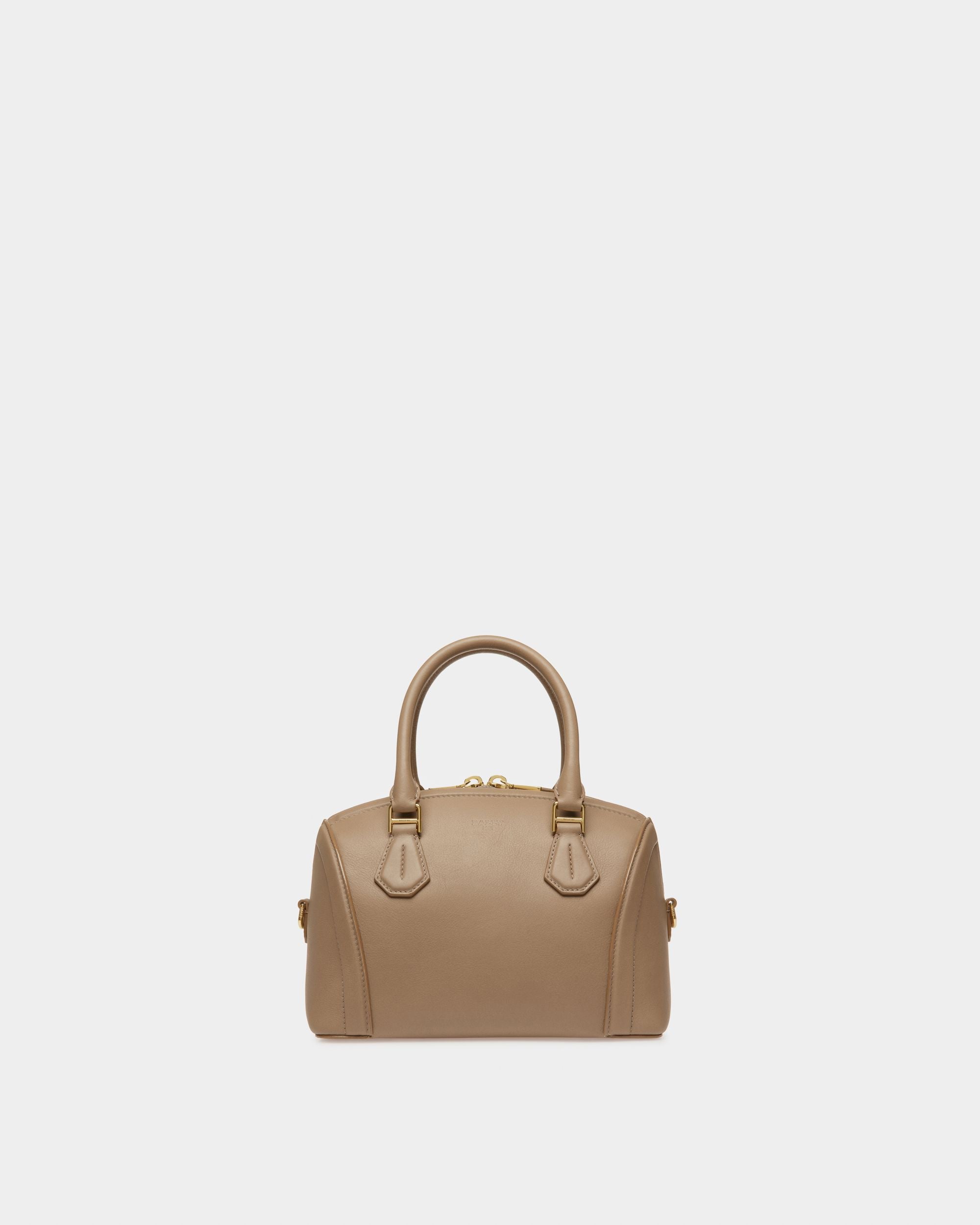 Saffi Small Minitasche Aus Taupefarbenem Leder - Damen - Bally - 01