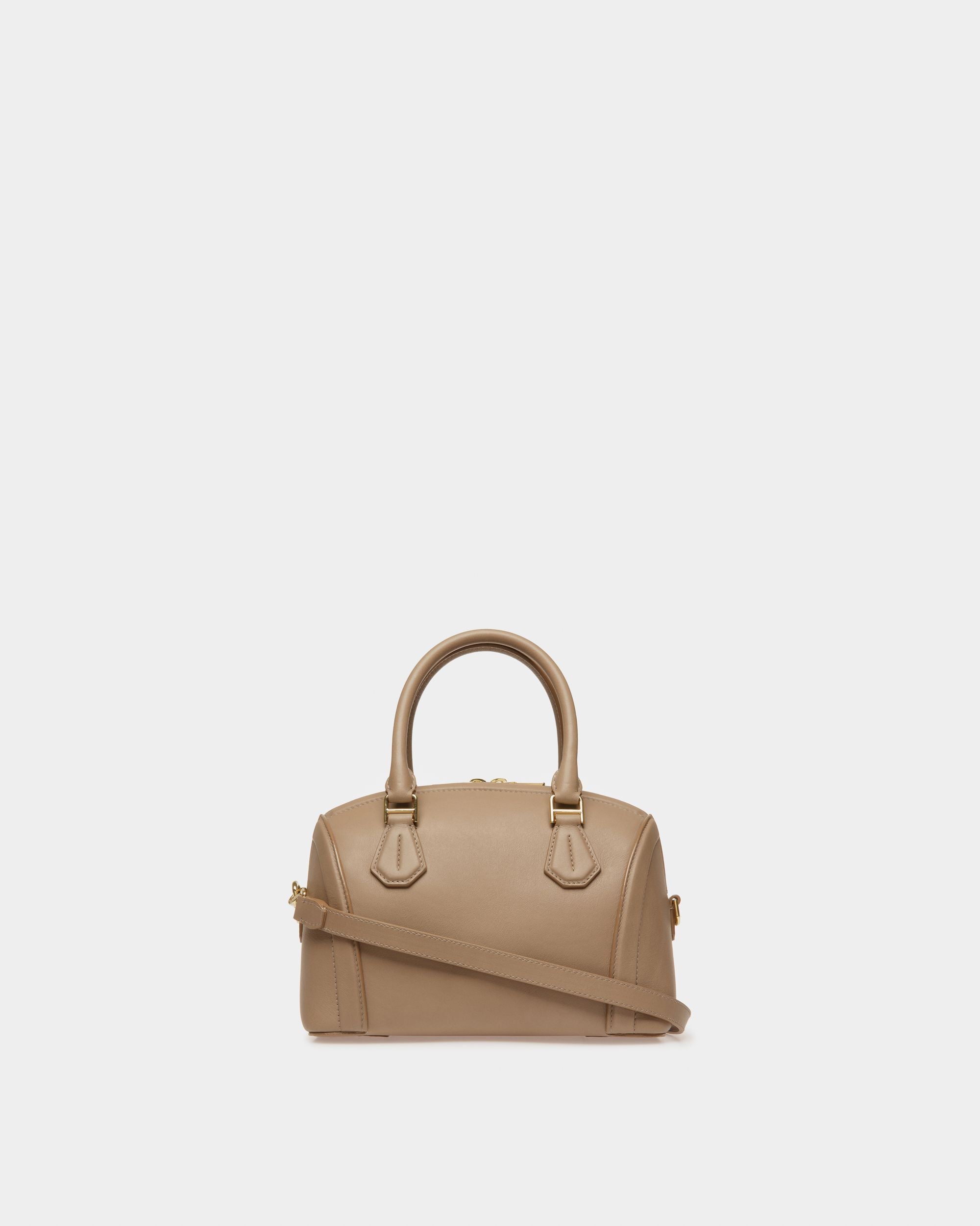 Saffi Small Minitasche Aus Taupefarbenem Leder - Damen - Bally - 02