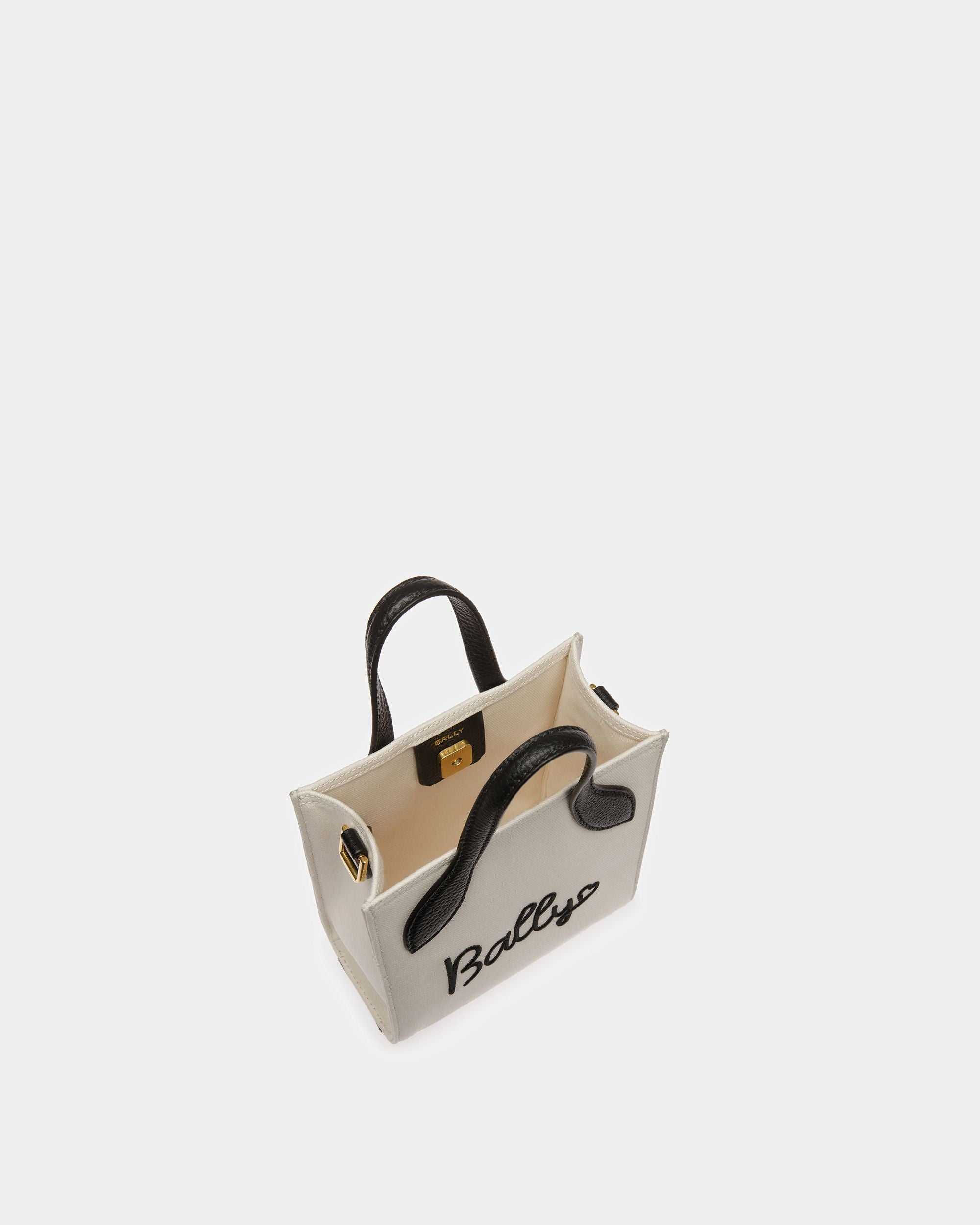 520 Minibag Aus Textil In Natur Und Schwarz - Damen - Bally - 05