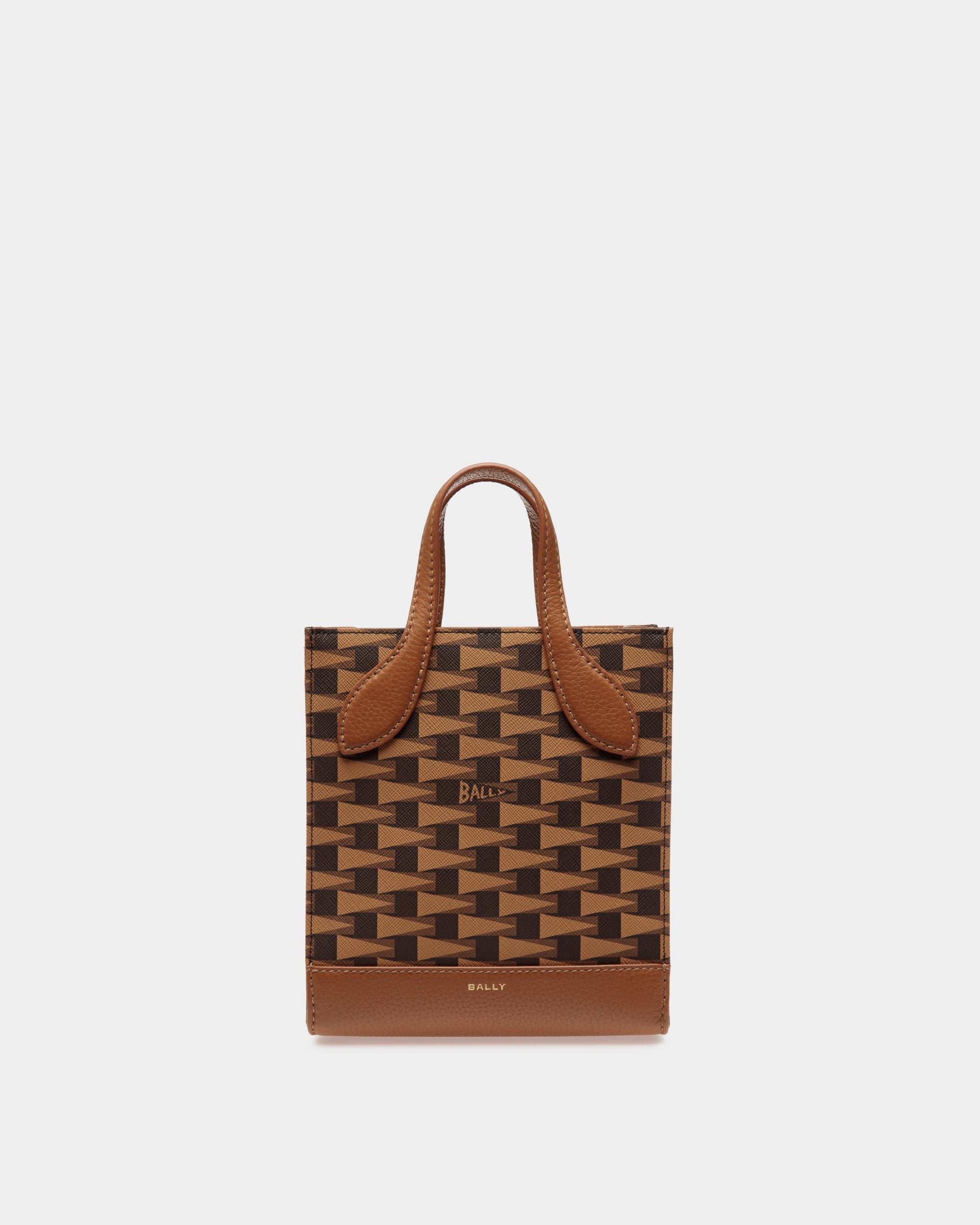 Pennant Mini-Tragetasche In Braun Aus TPU Mit Pennant-Motiv - Damen - Bally - 01
