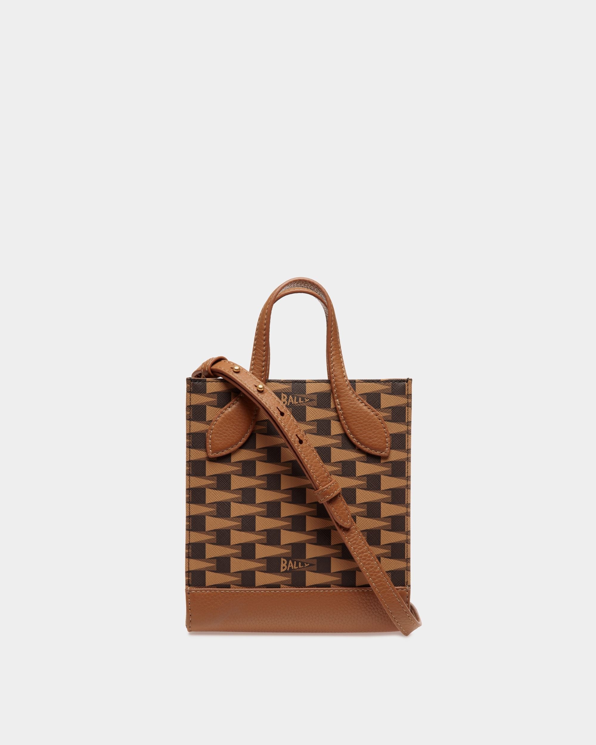 Pennant Mini-Tragetasche In Braun Aus TPU Mit Pennant-Motiv - Damen - Bally - 02
