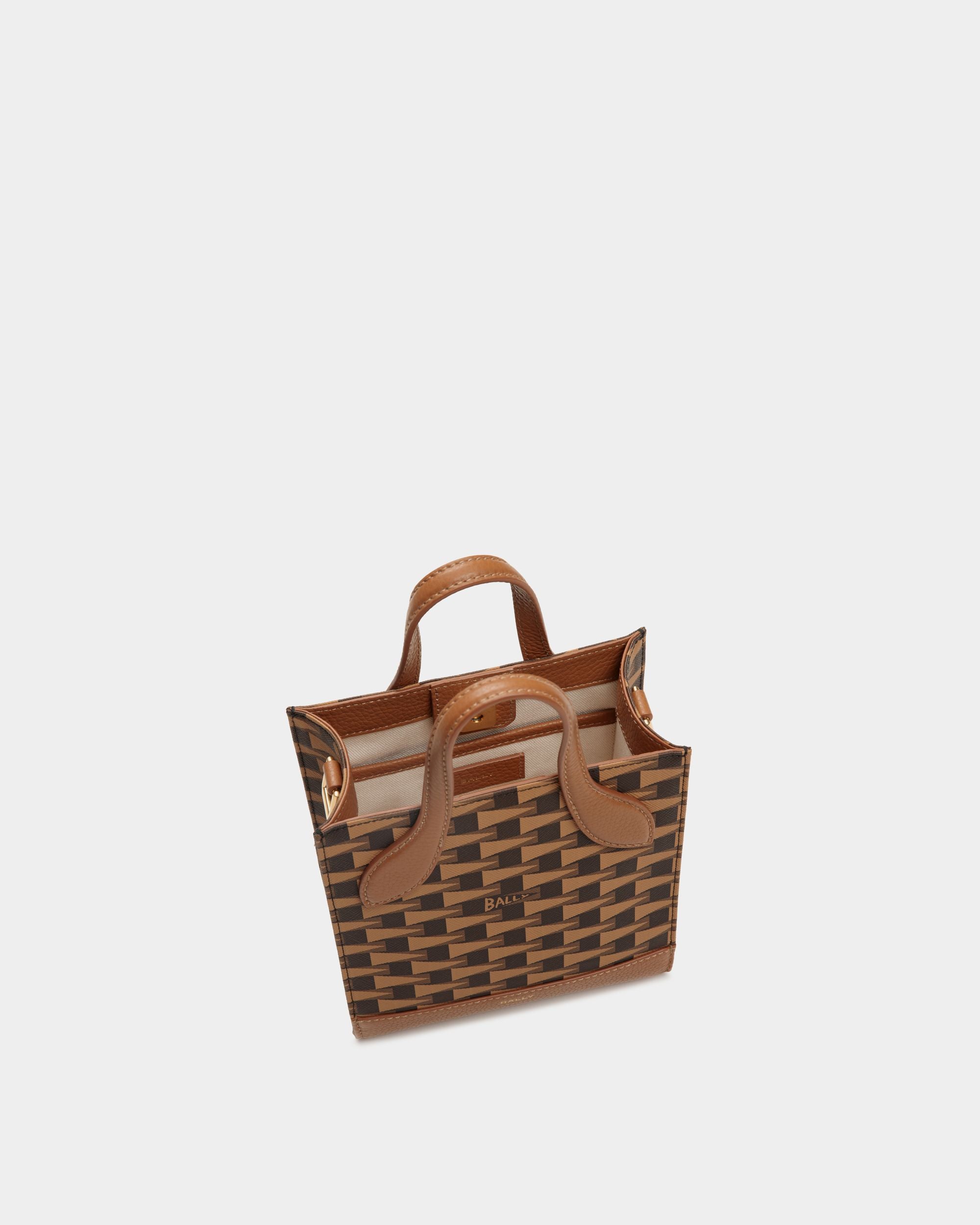 Pennant Mini-Tragetasche In Braun Aus TPU Mit Pennant-Motiv - Damen - Bally - 04