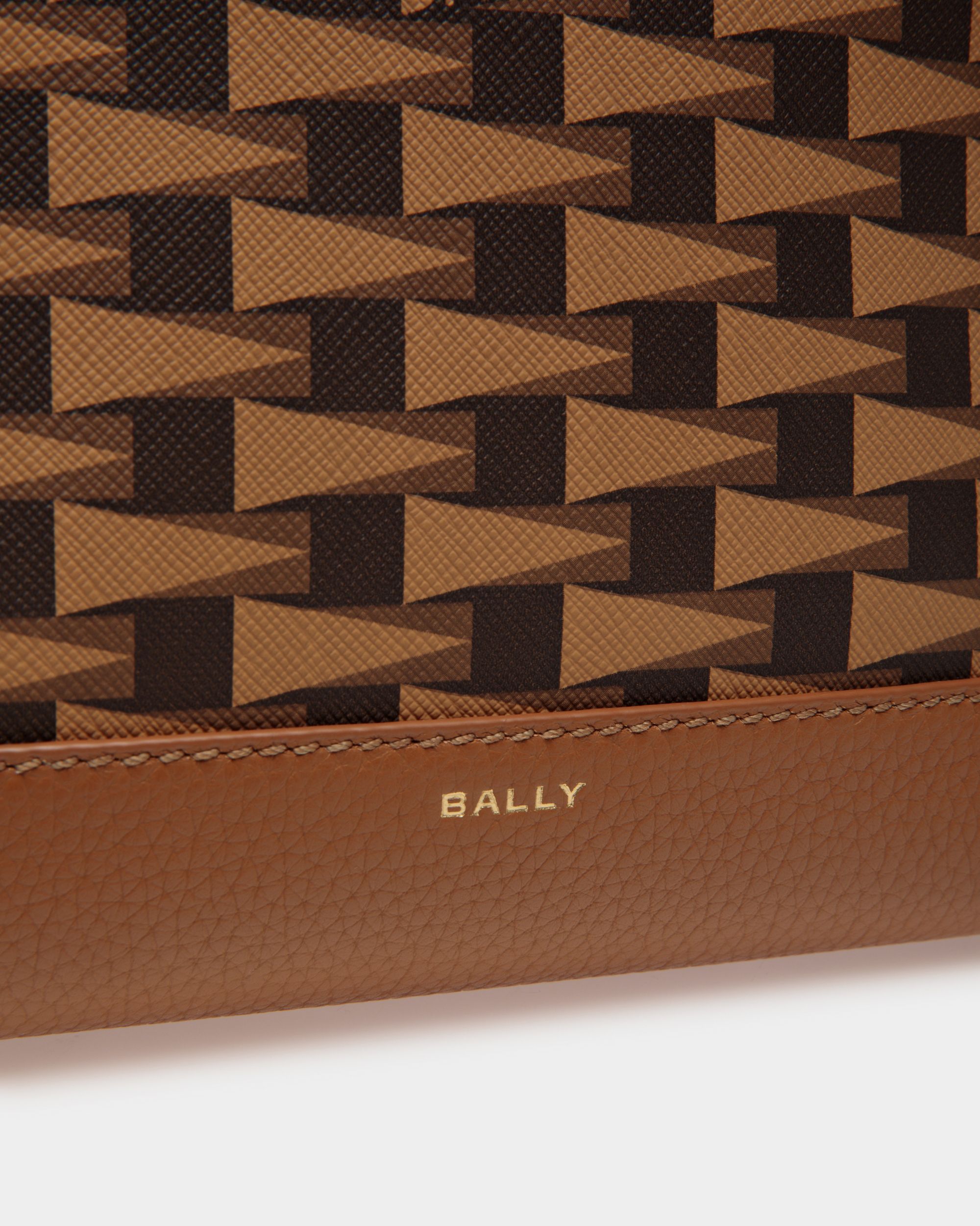 Pennant Mini-Tragetasche In Braun Aus TPU Mit Pennant-Motiv - Damen - Bally - 05
