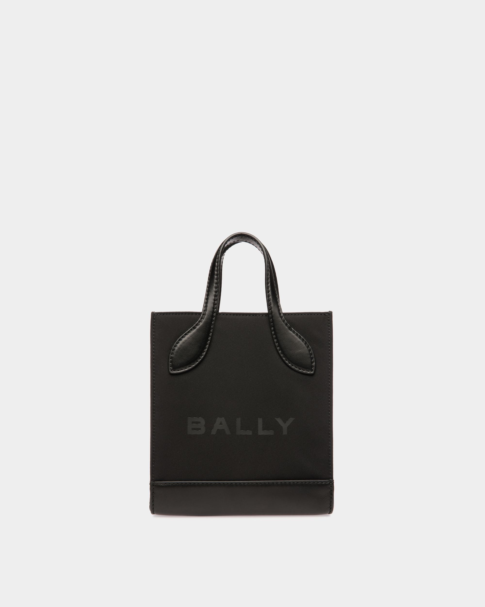 Bar Mini Tragetasche Aus Nylon Und Leder In Schwarz - Damen - Bally - 01