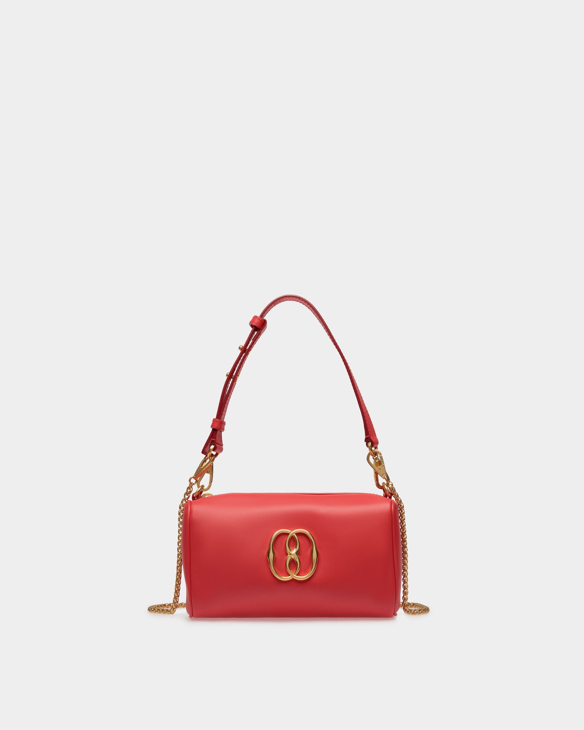Emblem Minibag Aus Leder In Rot - Damen - Bally - 01