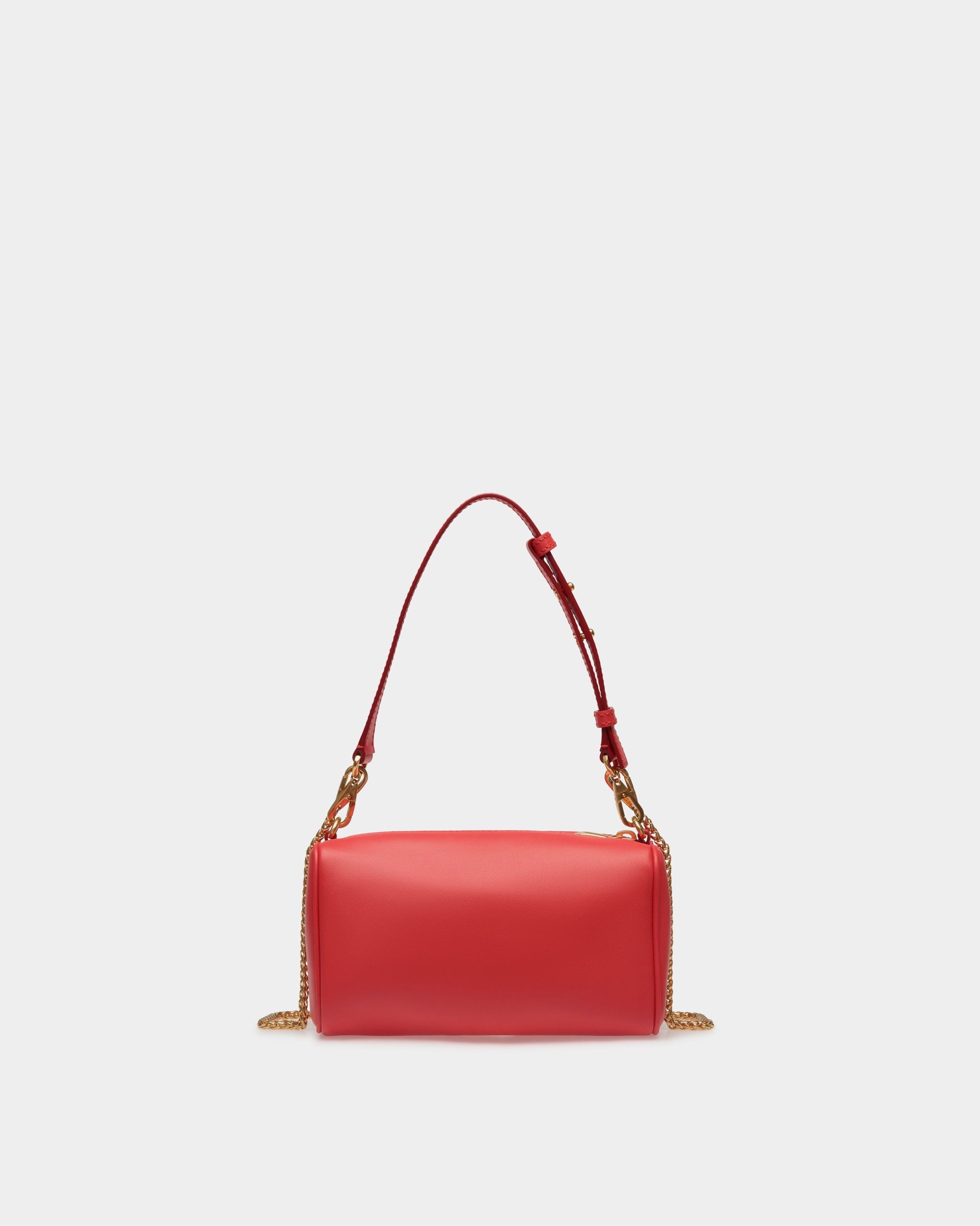 Emblem Minibag Aus Leder In Rot - Damen - Bally - 03