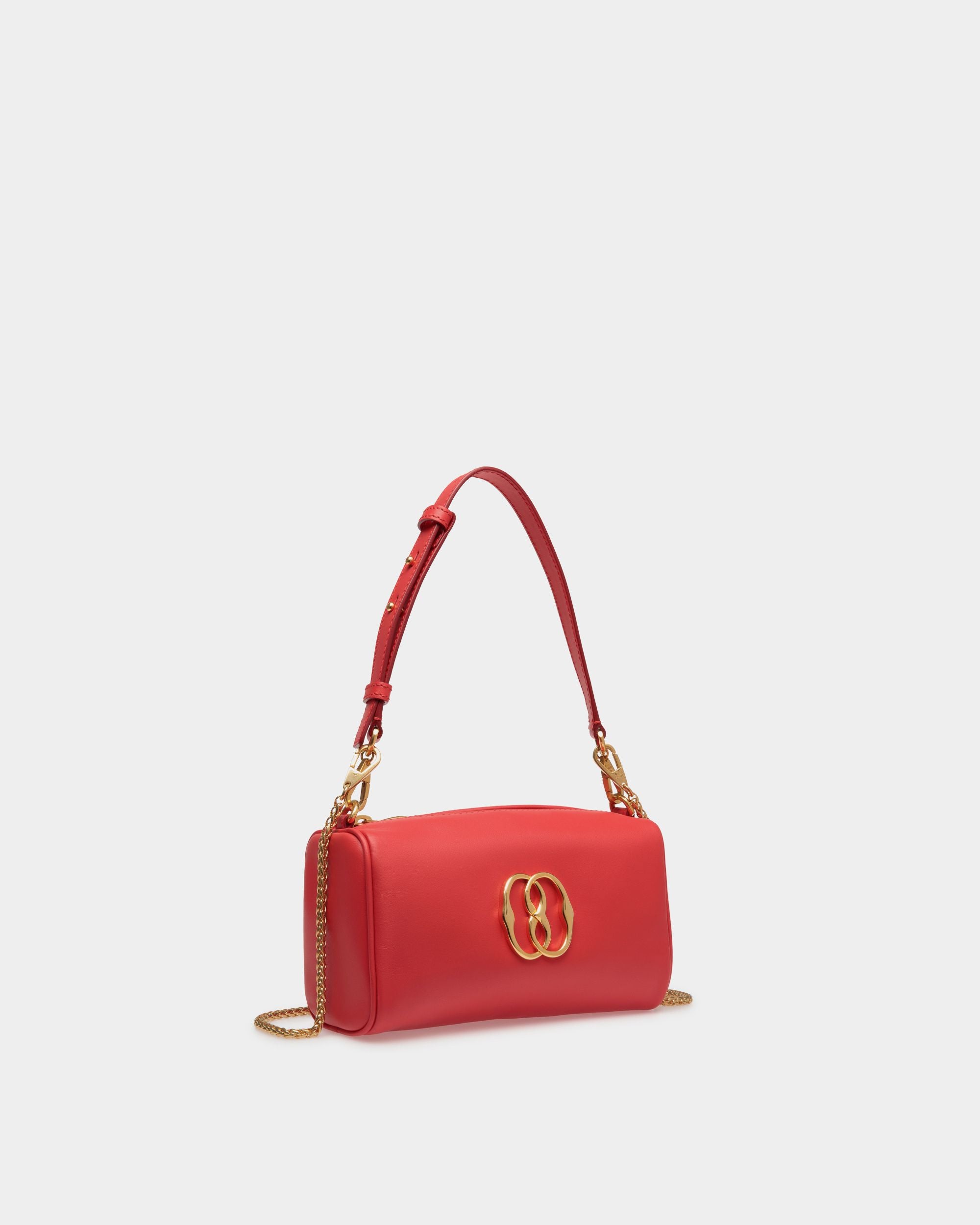 Emblem Minibag Aus Leder In Rot - Damen - Bally - 04