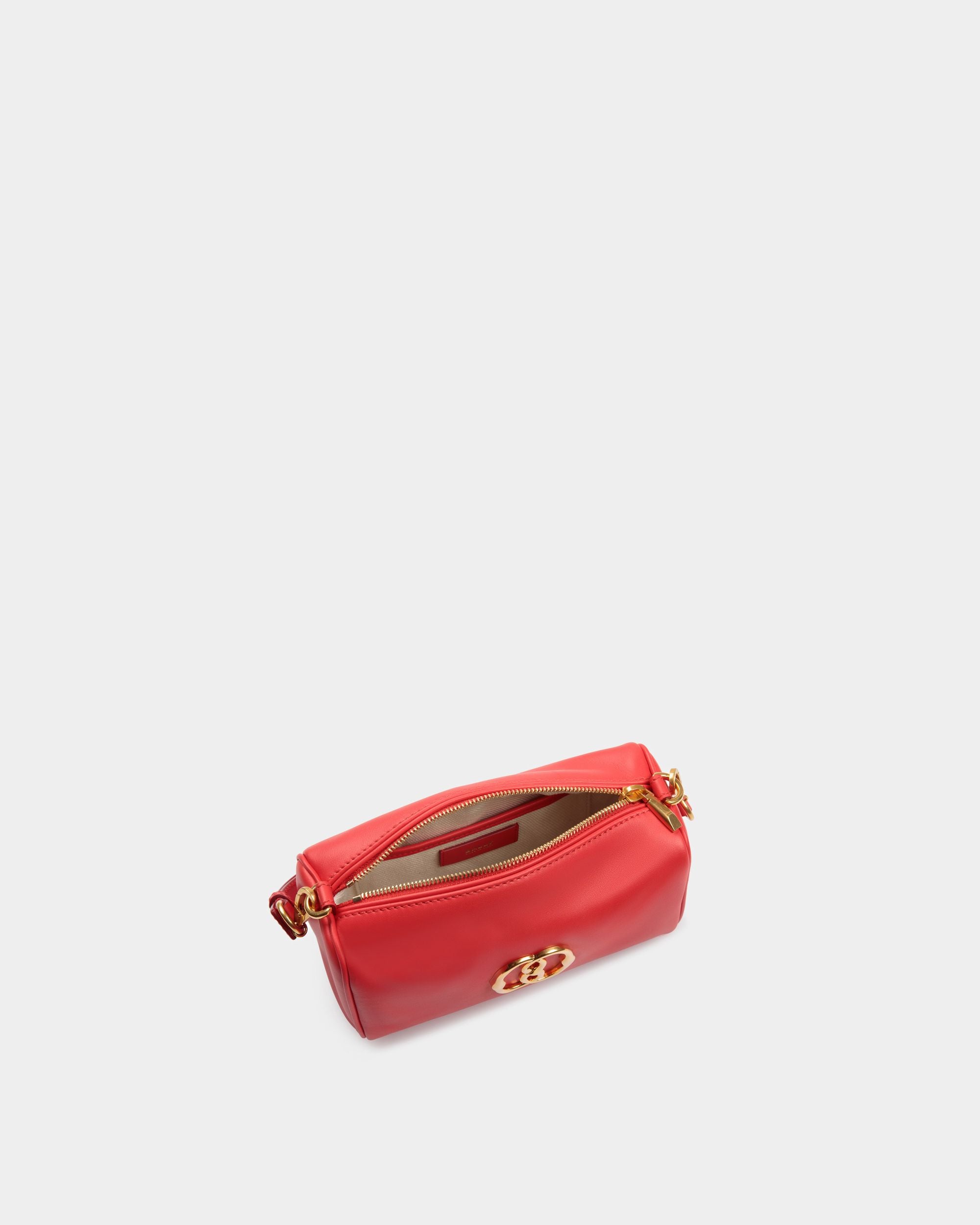 Emblem Minibag Aus Leder In Rot - Damen - Bally - 05