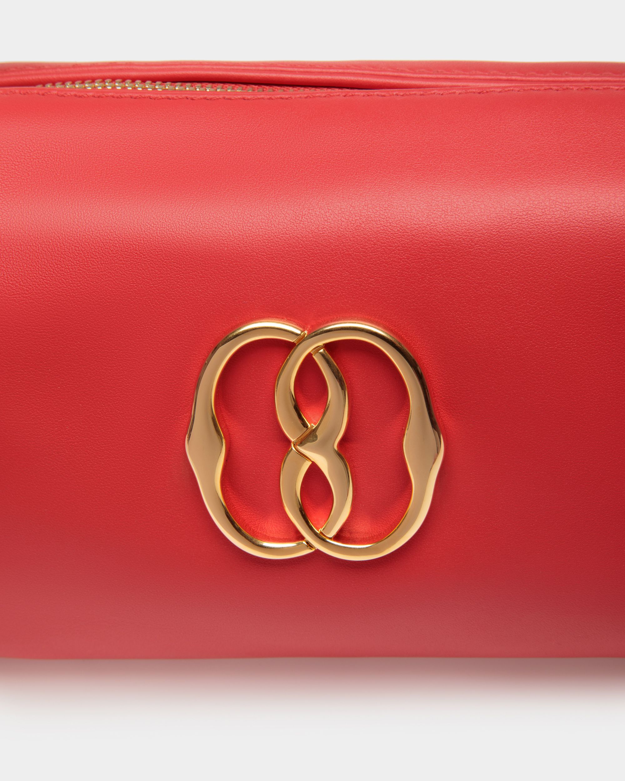 Emblem Minibag Aus Leder In Rot - Damen - Bally - 06