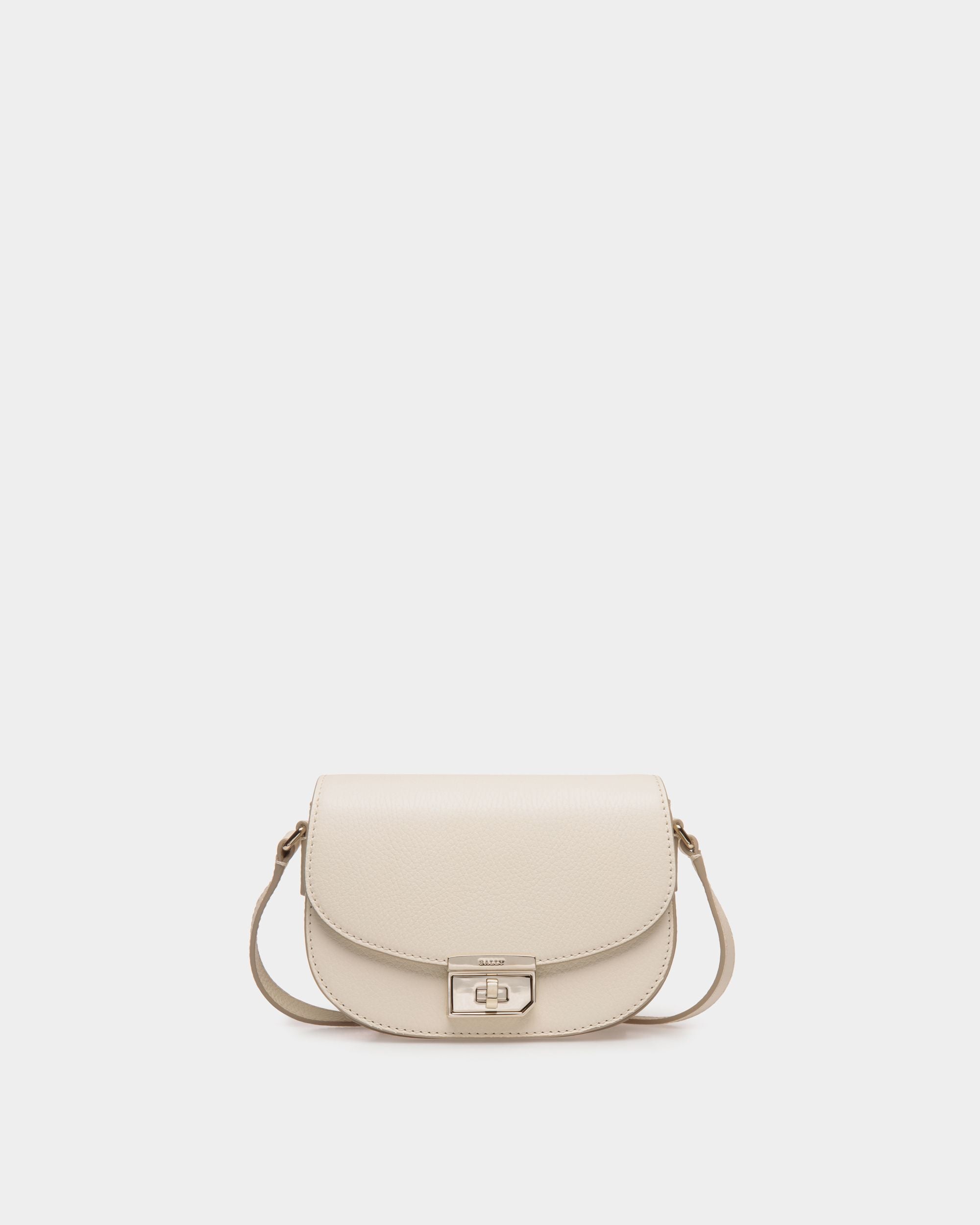 Minibag In White  Leather - Damen - Bally - 01