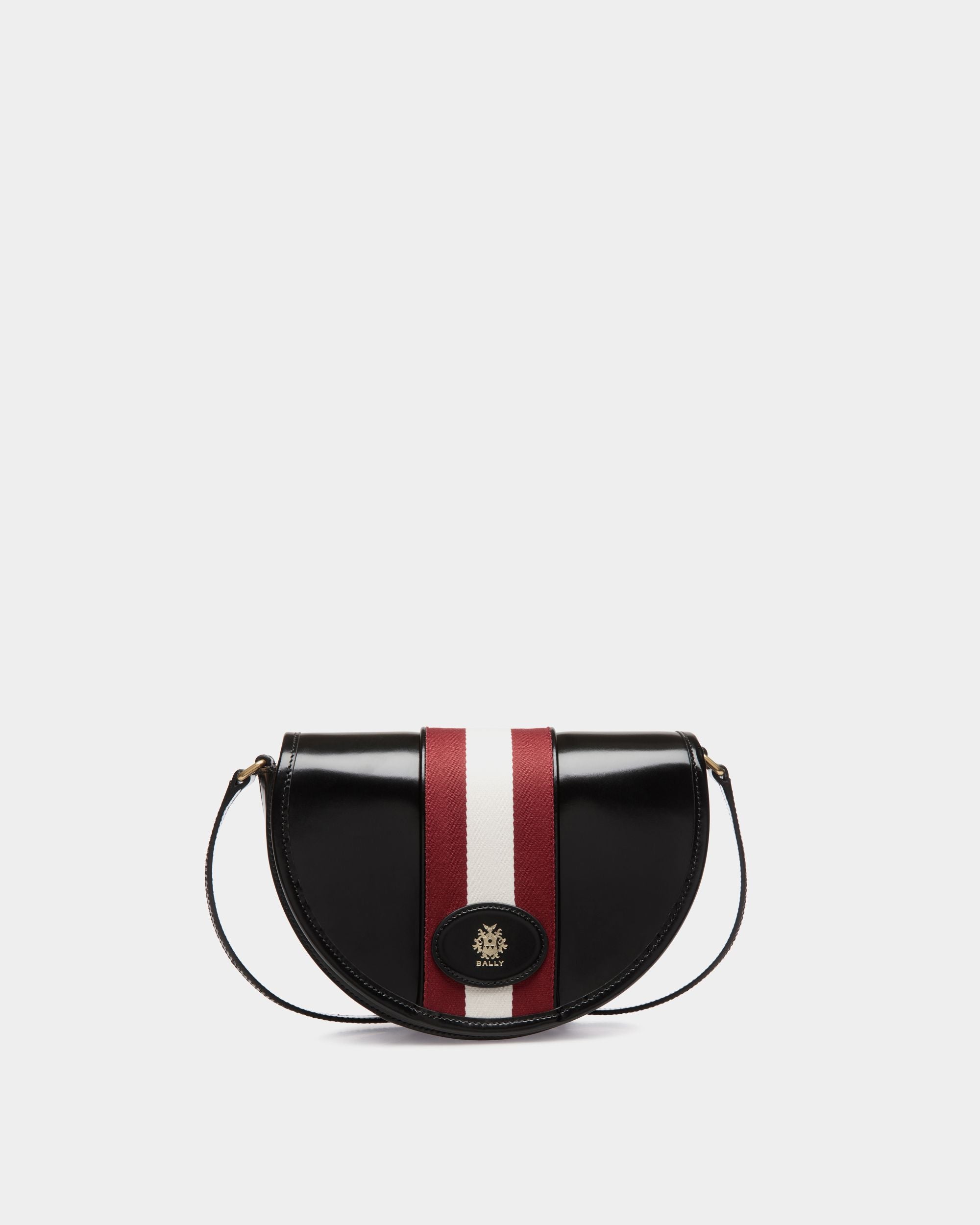 Beckett Umhängetasche Aus Schwarzem Leder Mit Bally-Ribbon-Detail - Damen - Bally - 01