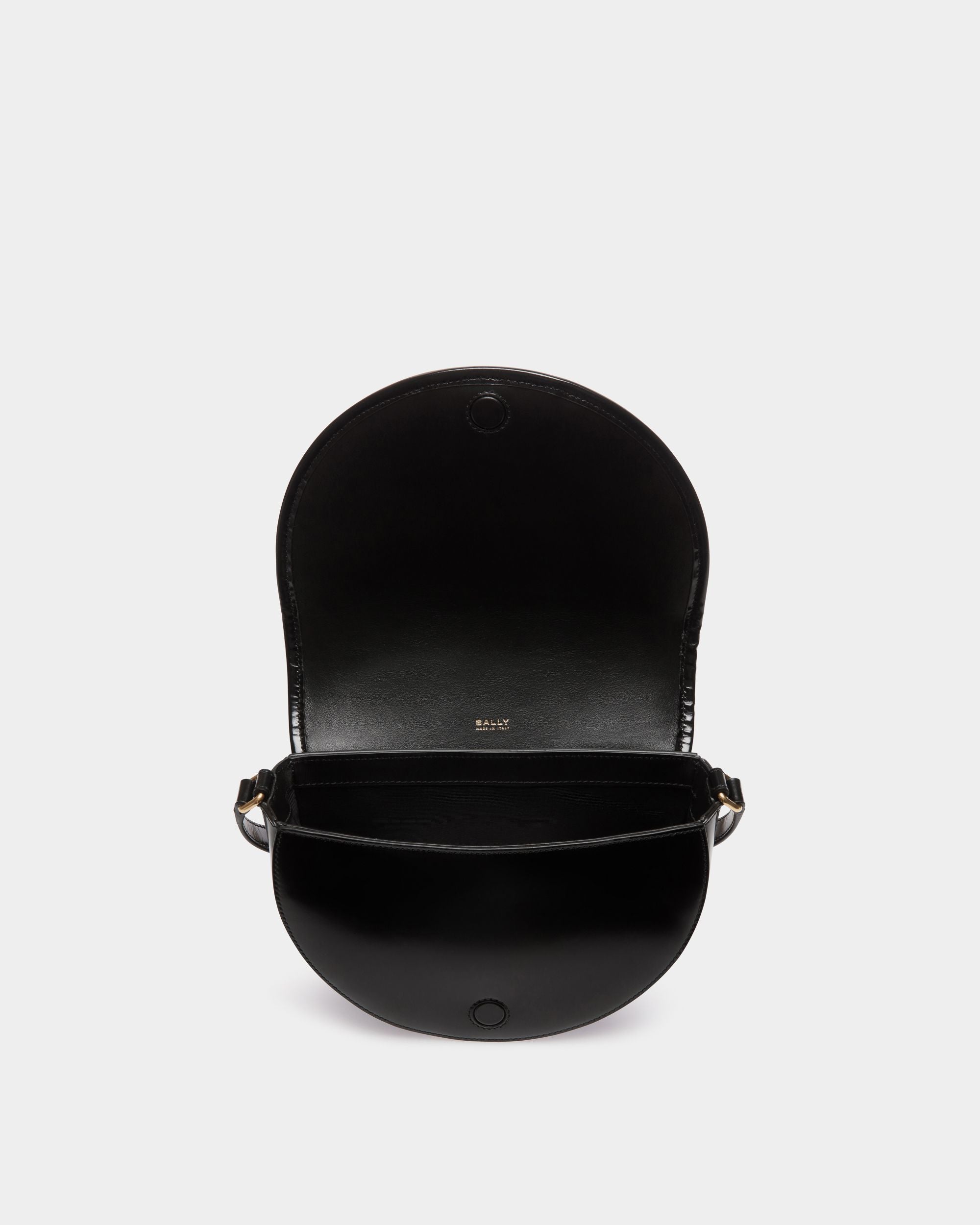 Beckett Umhängetasche Aus Schwarzem Leder Mit Bally-Ribbon-Detail - Damen - Bally - 04