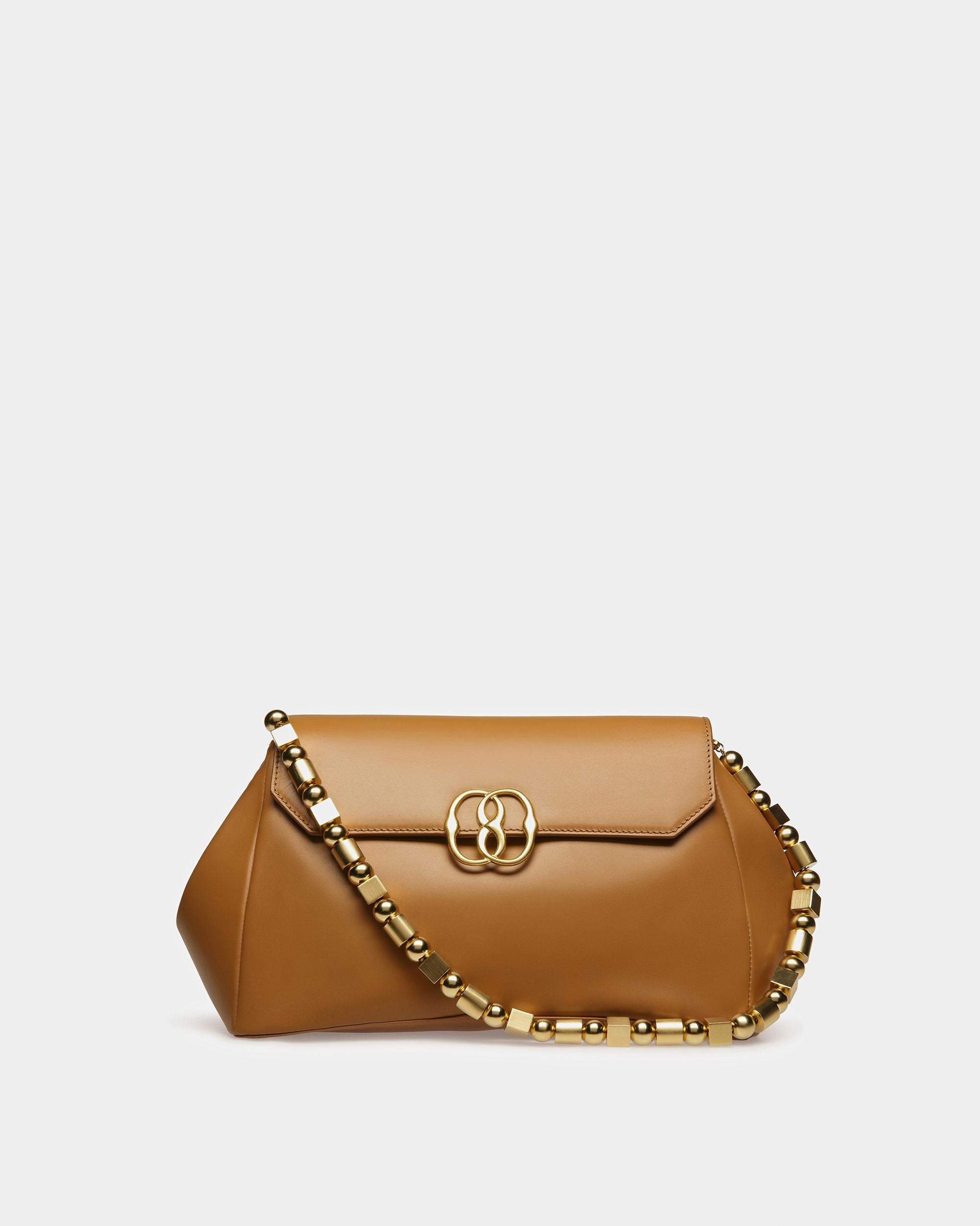 Emblem Schultertasche Aus Glattem Leder - Damen - Bally - 01