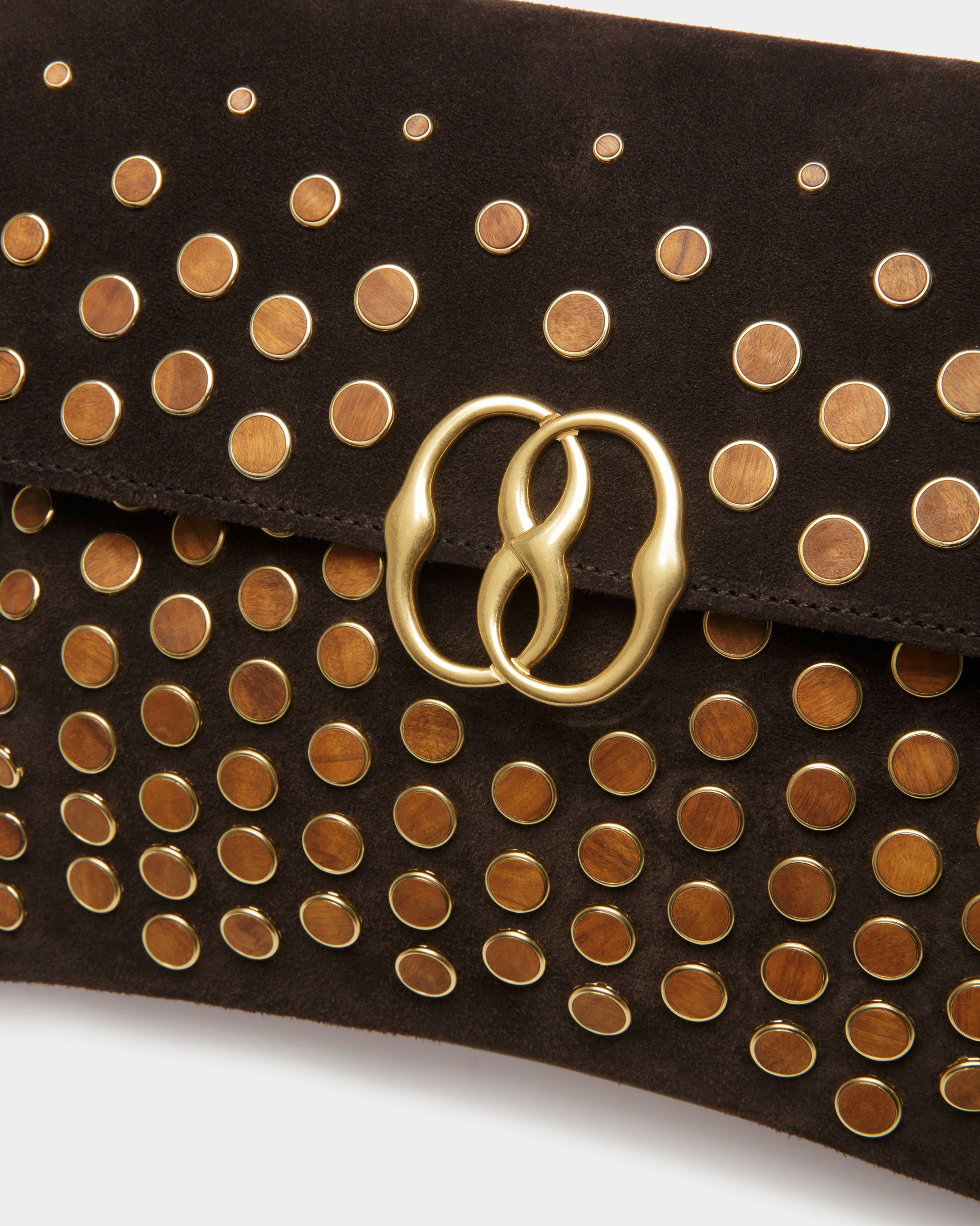 Emblem Schultertasche Aus Braunem Leder - Damen - Bally - 05