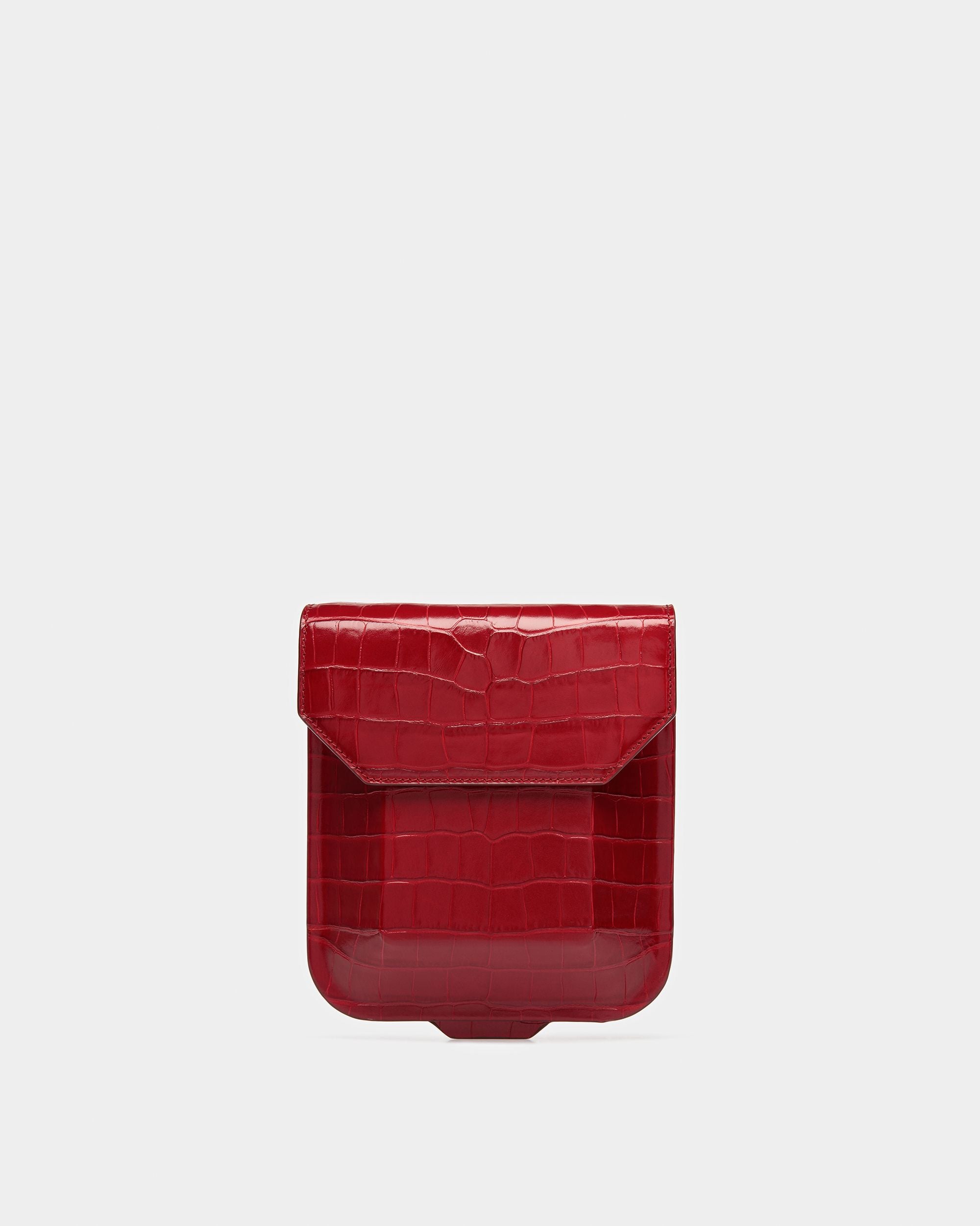 To Go Minibag Aus Leder Mit Krokoprägung - Damen - Bally - 02