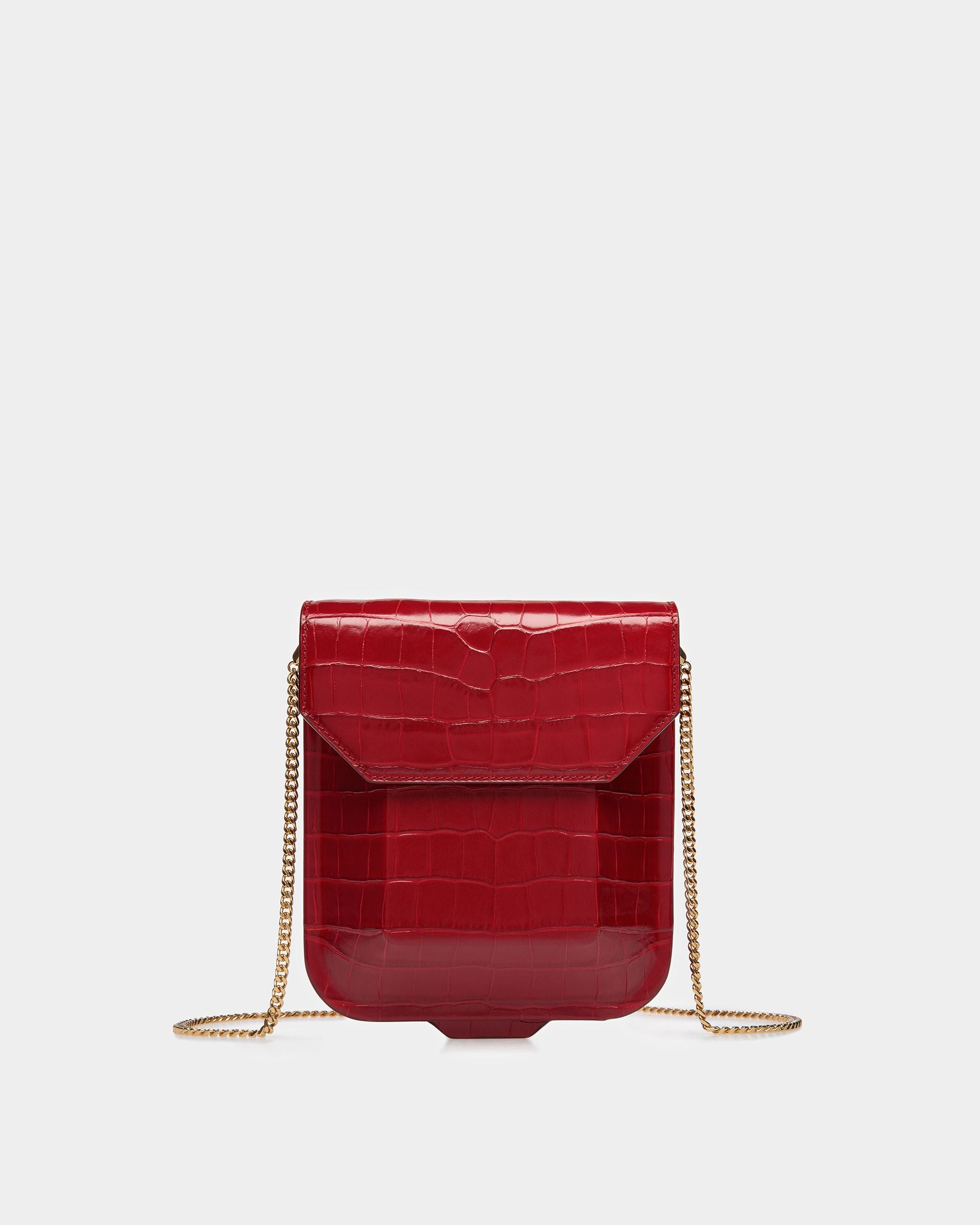 To Go Minibag Aus Leder Mit Krokoprägung - Damen - Bally - 07
