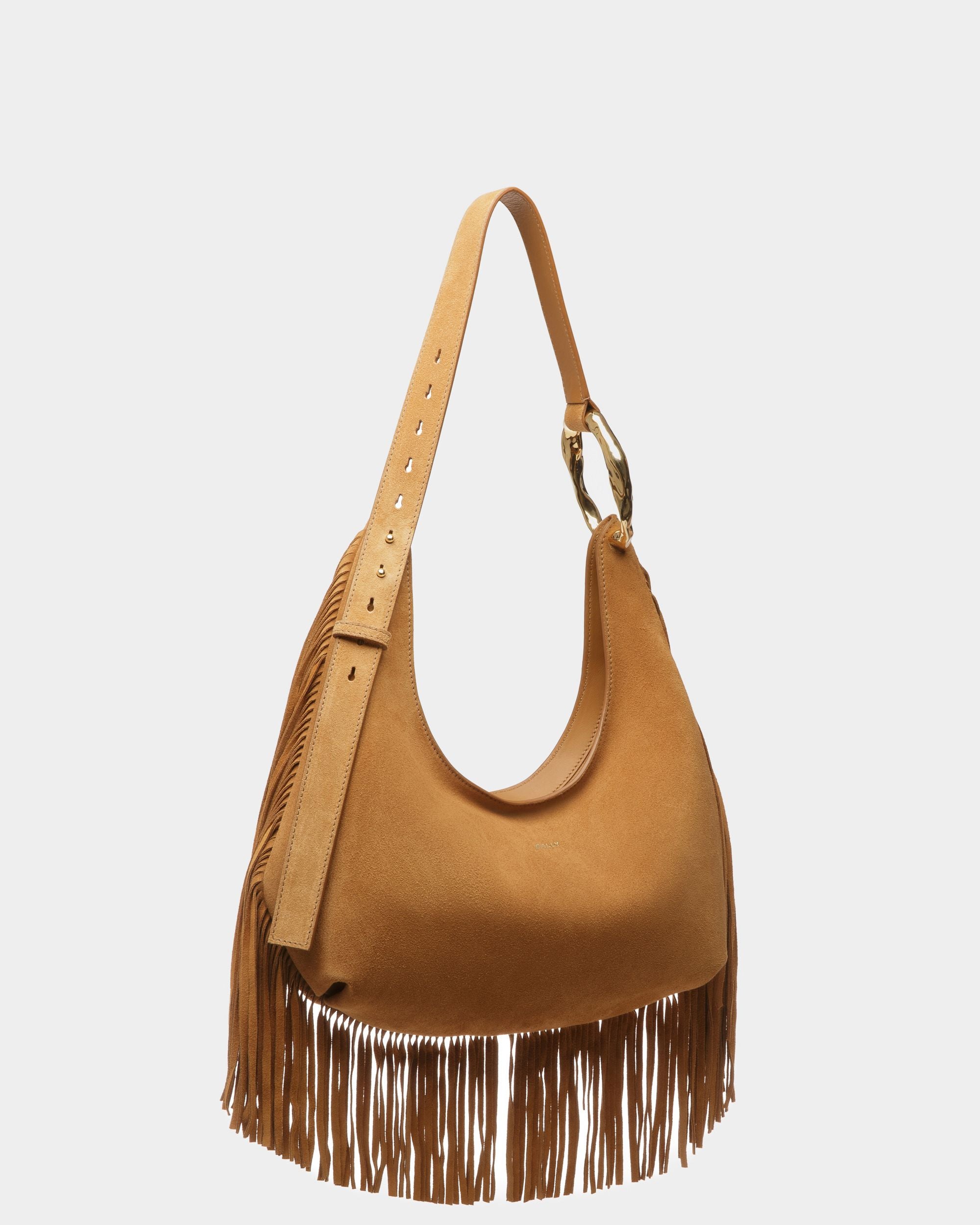 Baroque Hobo-Tasche Aus Leder in Desert - Damen - Bally - 04