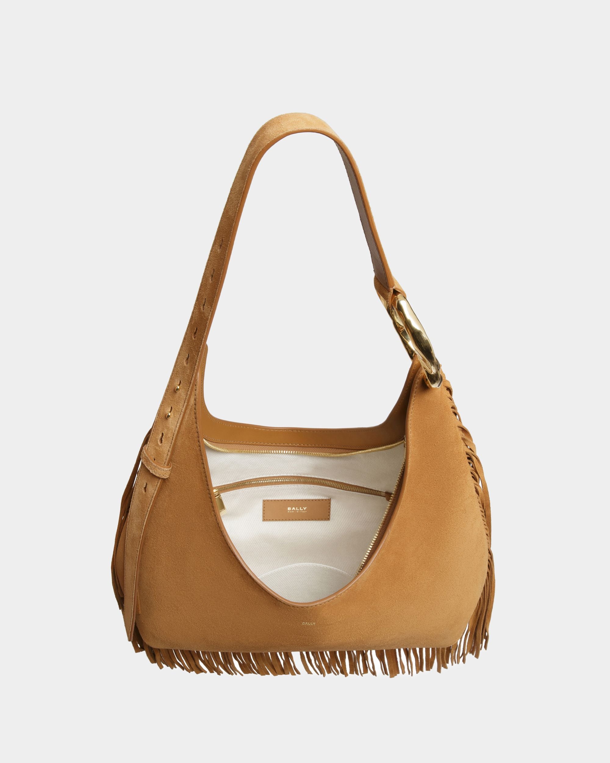 Baroque Hobo-Tasche Aus Leder in Desert - Damen - Bally - 05