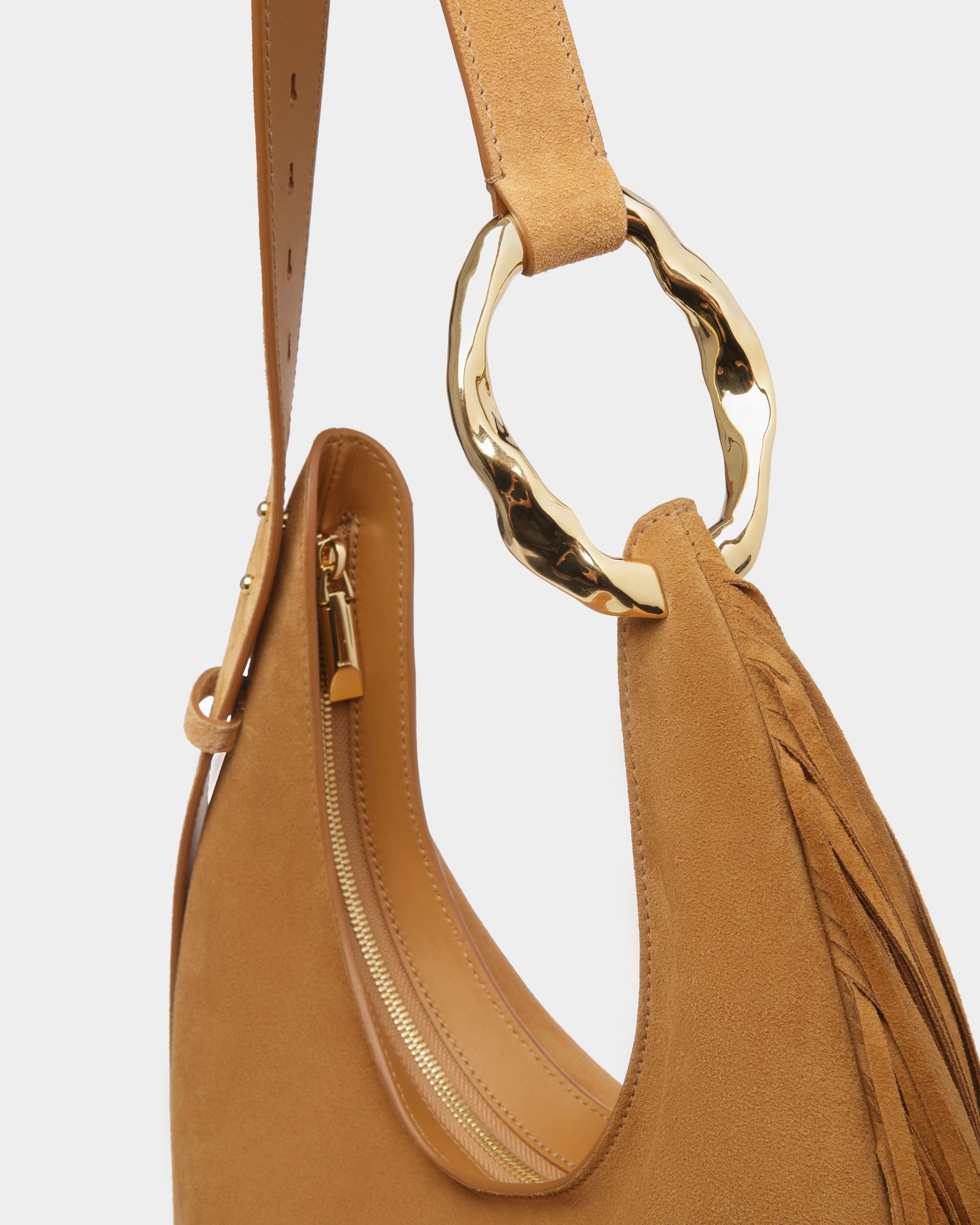Baroque Hobo-Tasche Aus Leder in Desert - Damen - Bally - 06