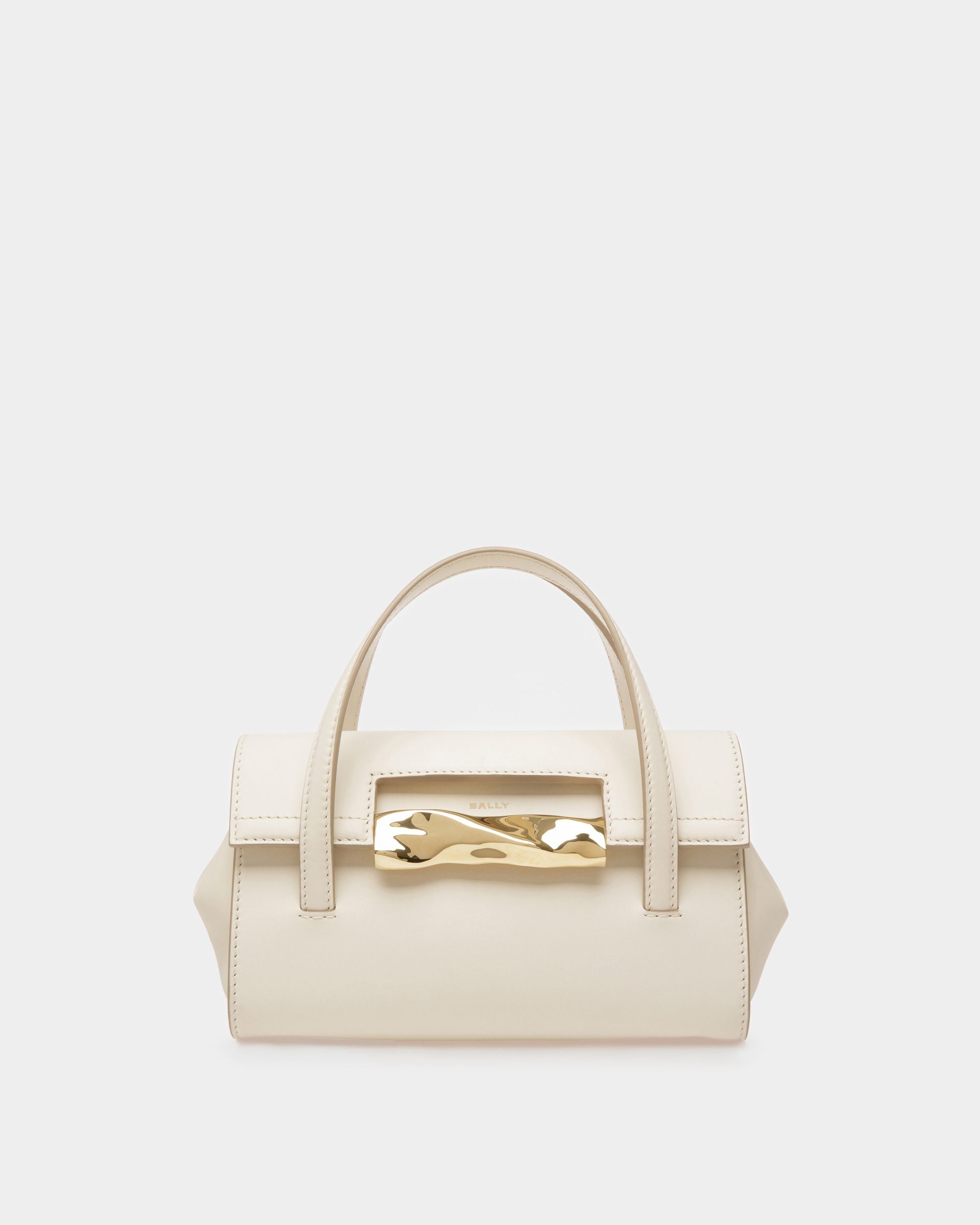 Baroque Minibag Aus Leder in Elfenbein - Damen - Bally - 01