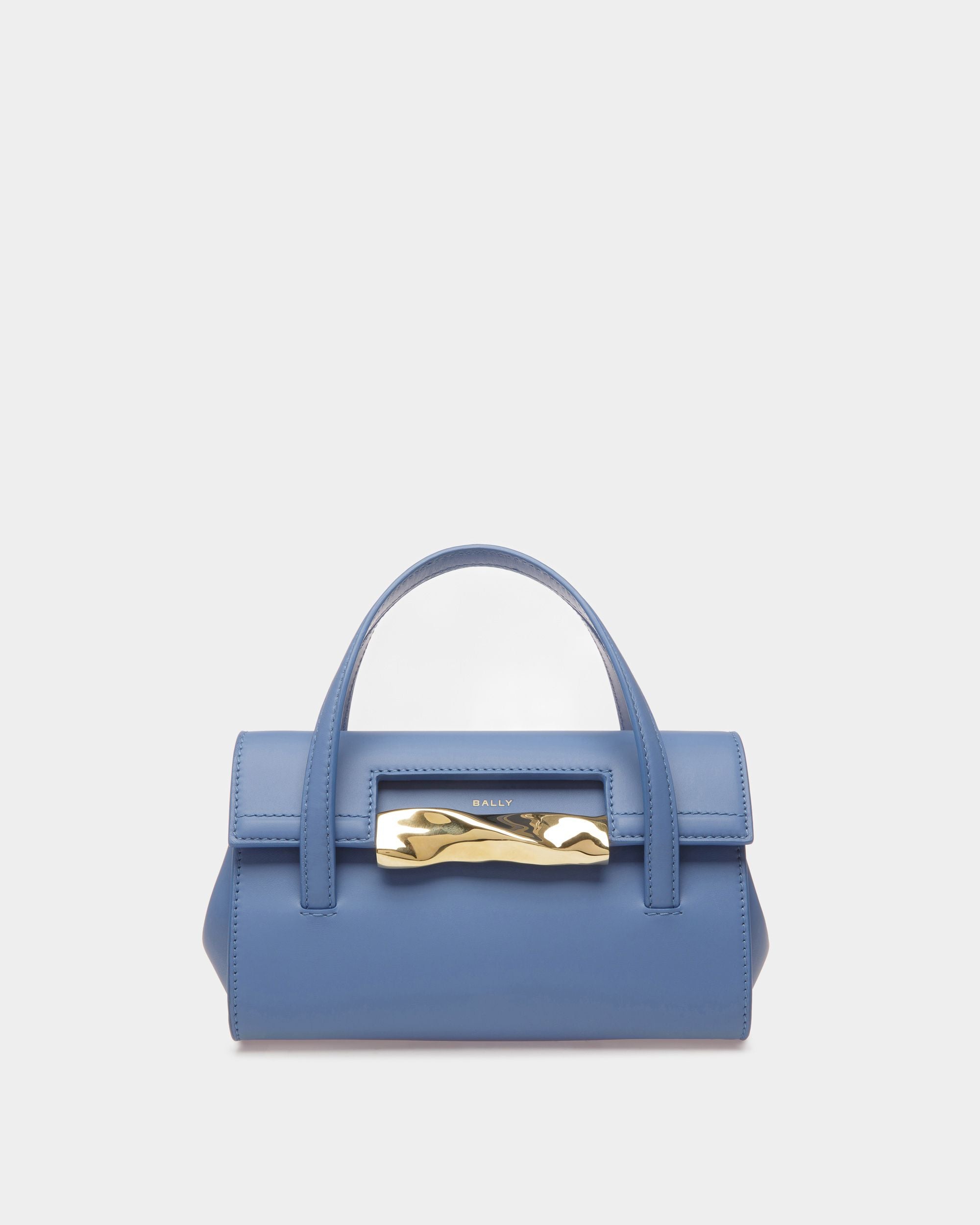 Baroque Minibag Aus Leder in Blue Kiss - Damen - Bally - 01