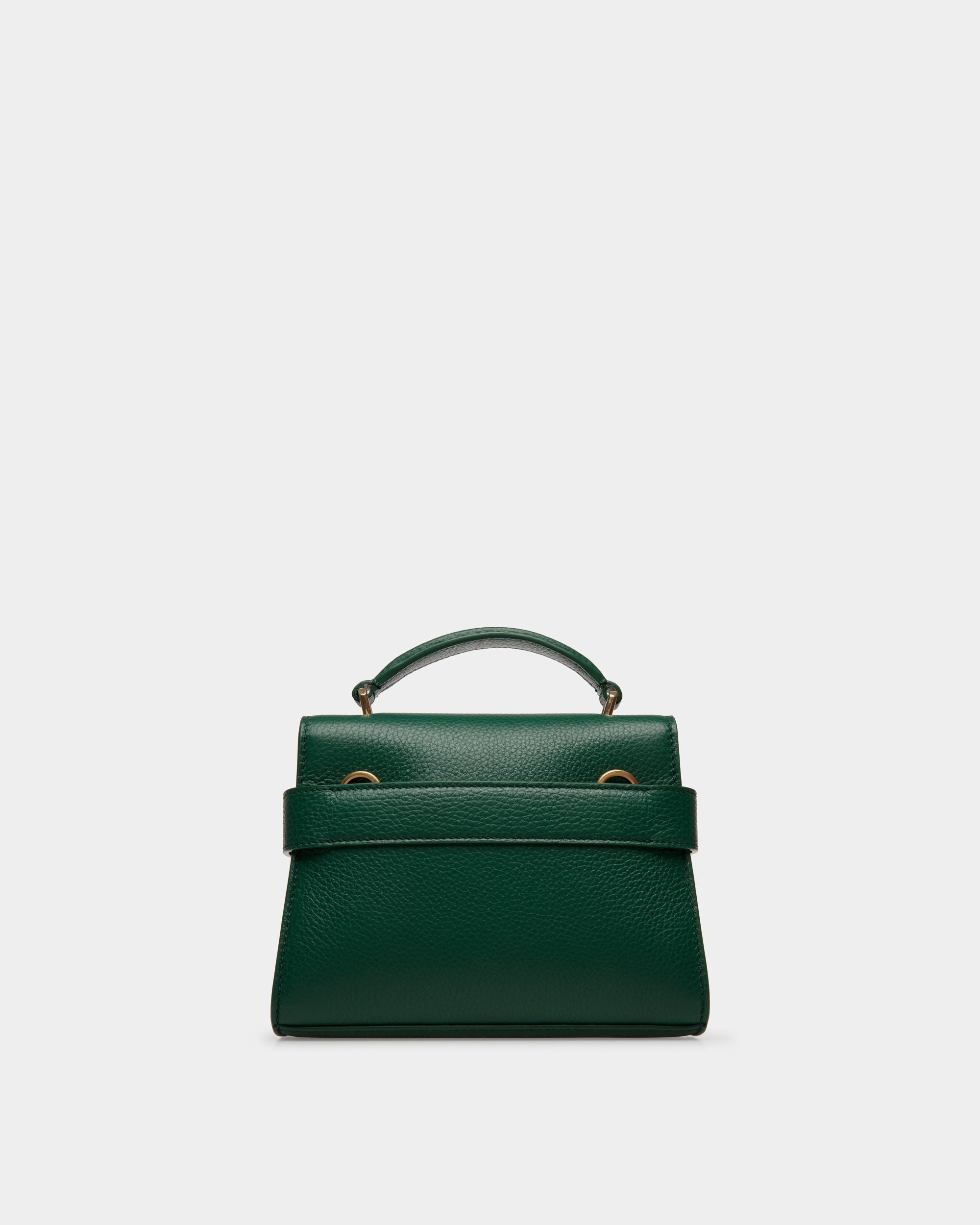Carriage Kleine Henkeltasche Aus Grünem Leder - Damen - Bally - 02